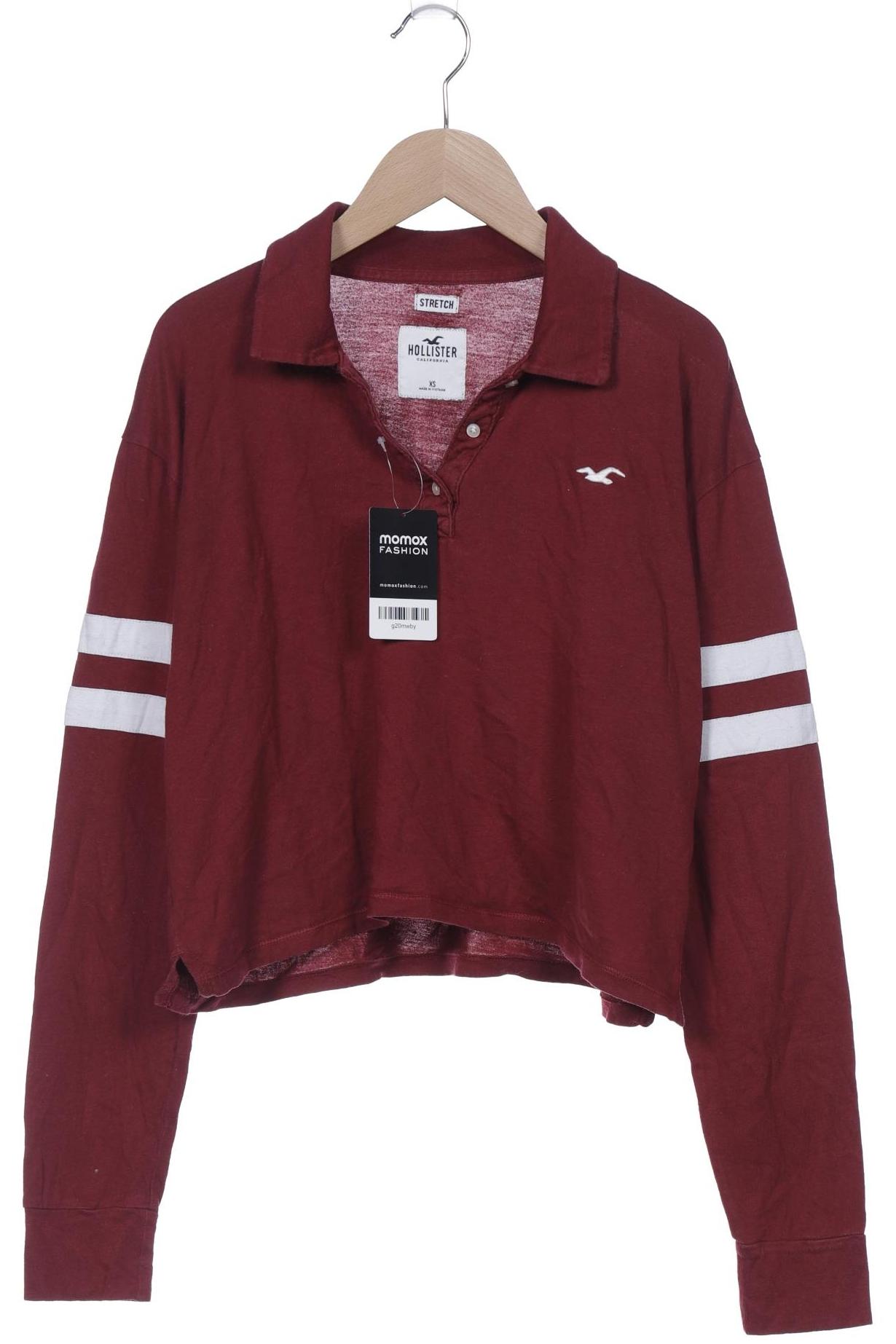 

Hollister Damen Poloshirt, bordeaux, Gr. 34