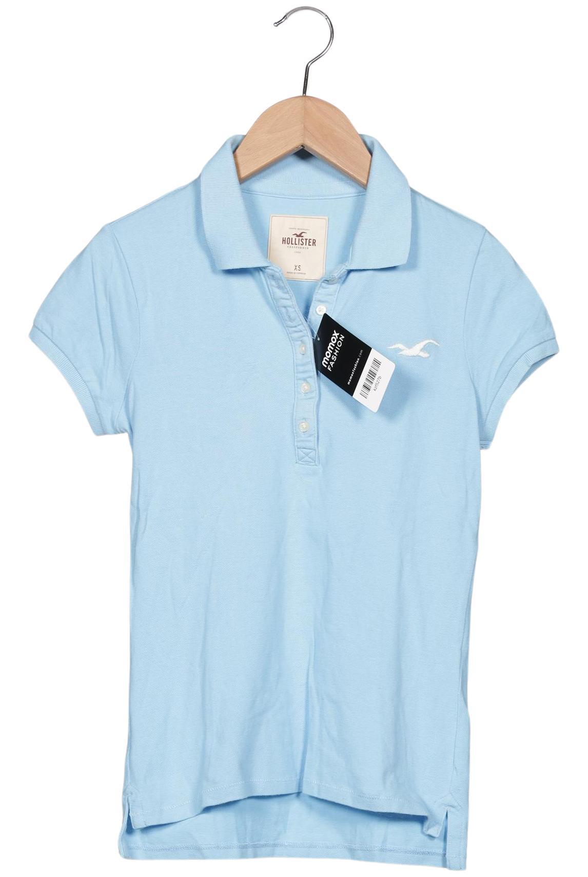 

Hollister Damen Poloshirt, hellblau, Gr. 34