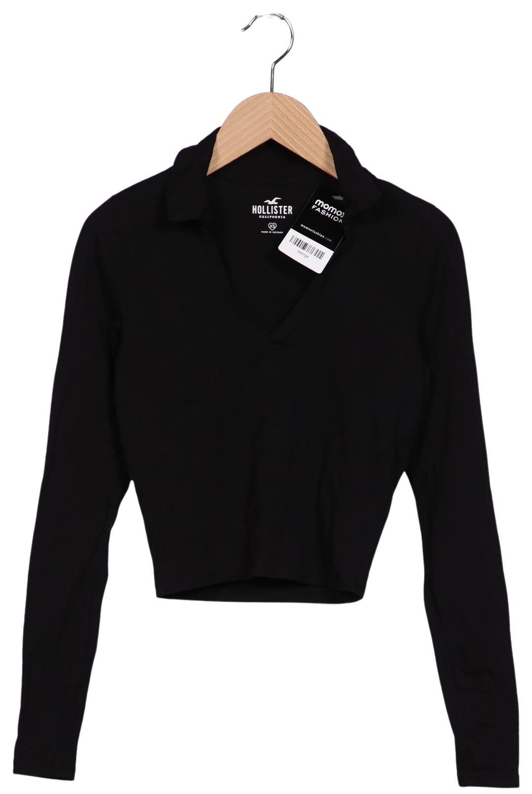 

Hollister Damen Poloshirt, schwarz, Gr. 34