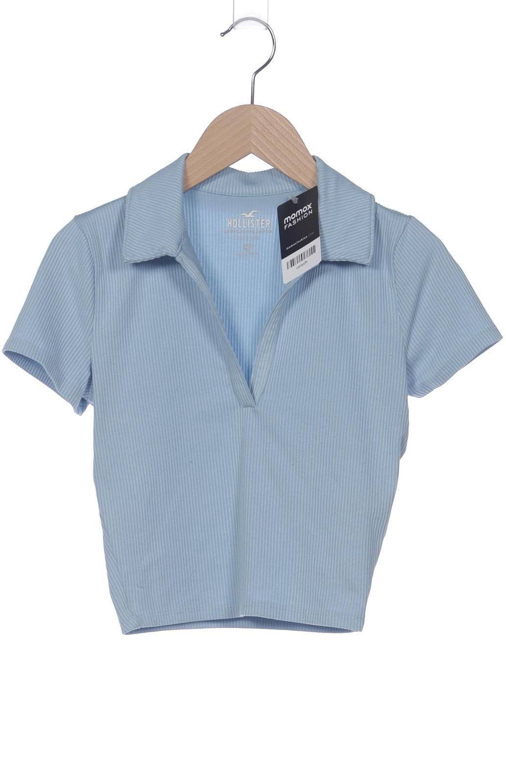 

Hollister Damen Poloshirt, hellblau, Gr. 34