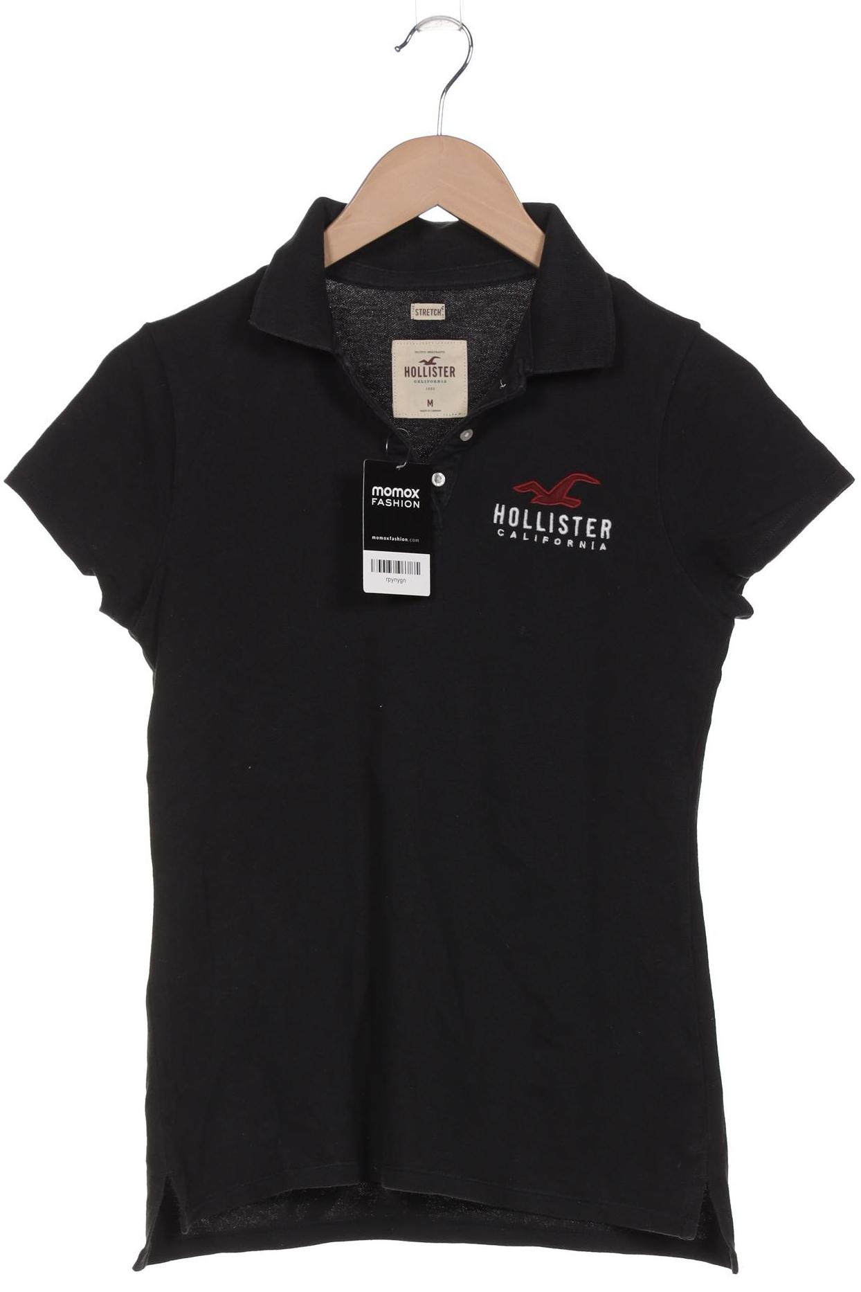 

Hollister Damen Poloshirt, schwarz, Gr. 38