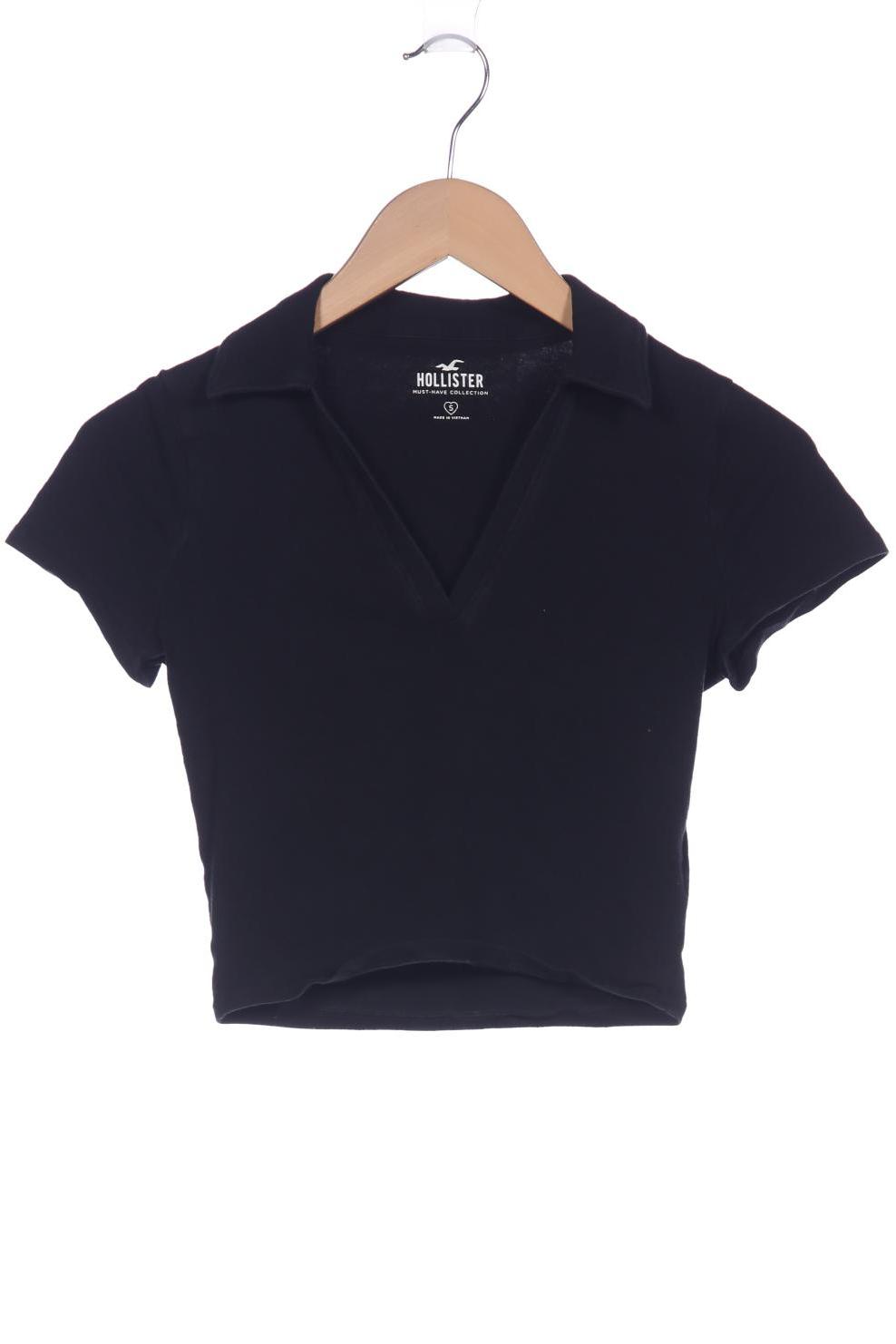 

Hollister Damen Poloshirt, schwarz, Gr. 36