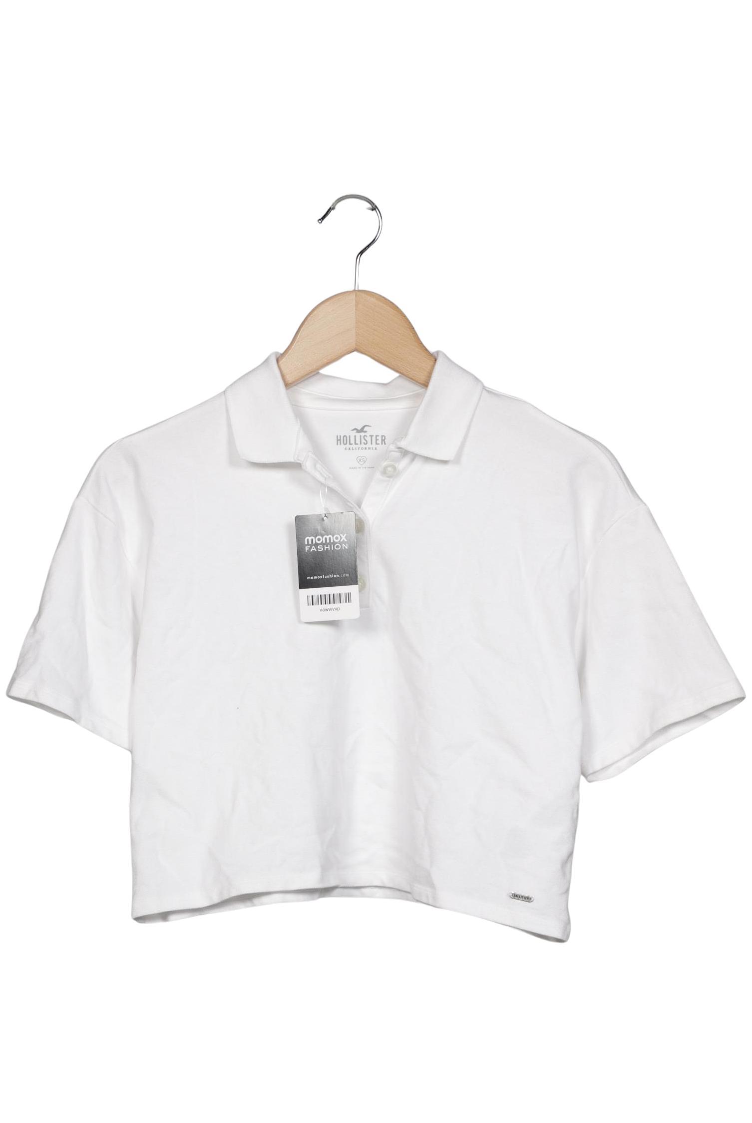 

Hollister Damen Poloshirt, weiß, Gr. 34