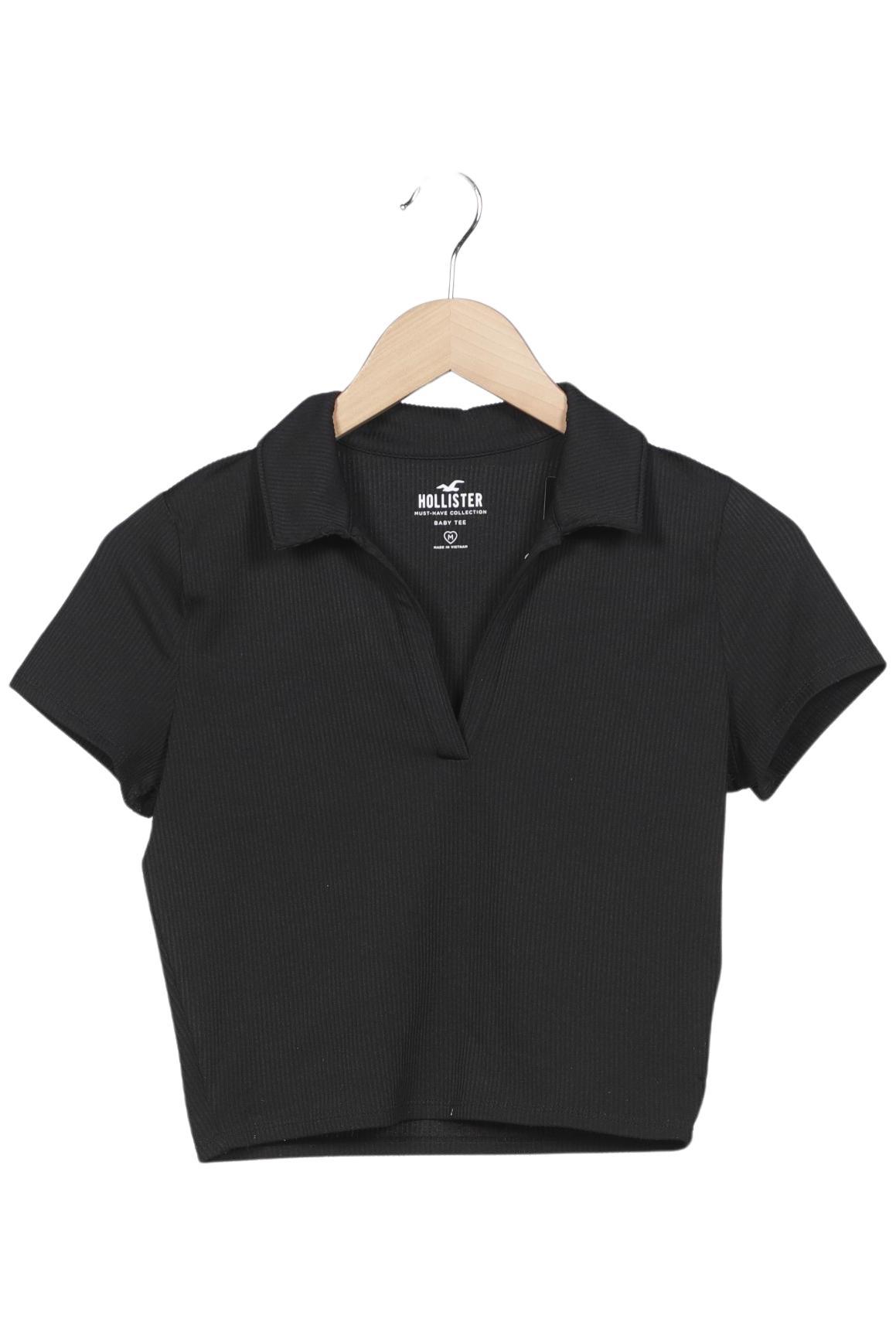 

Hollister Damen Poloshirt, schwarz, Gr. 38