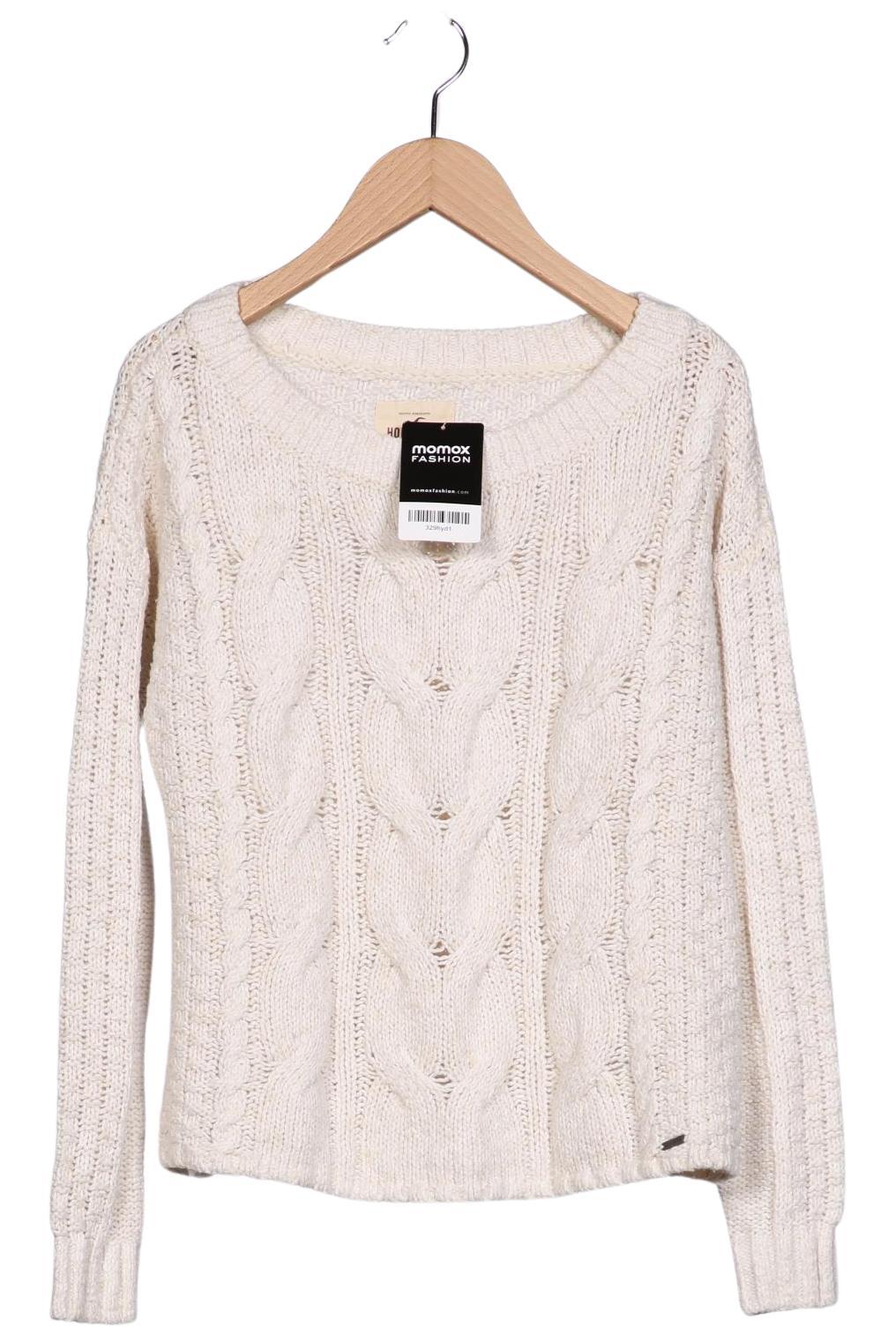 

Hollister Damen Pullover, cremeweiß, Gr. 34