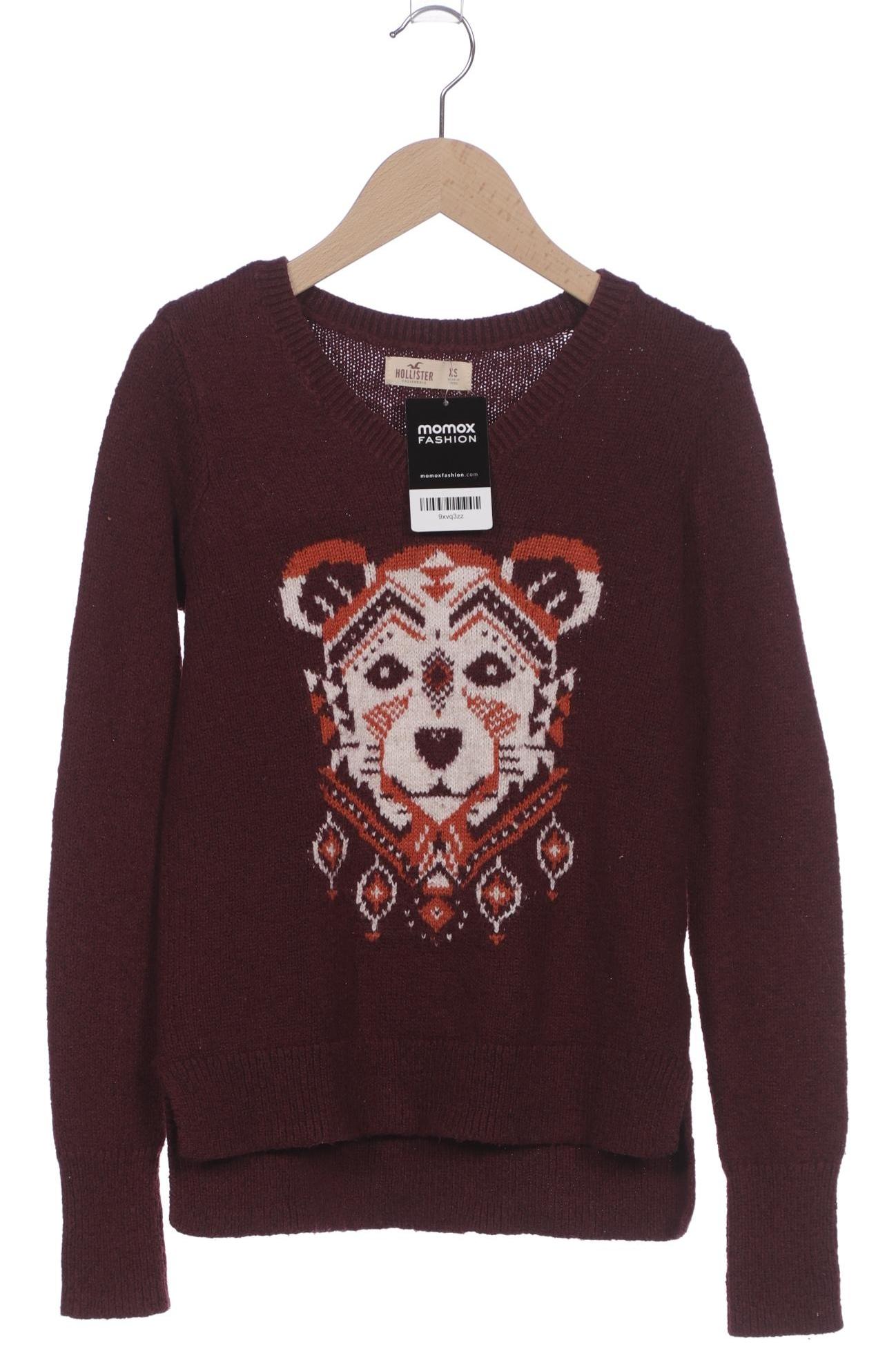 

Hollister Damen Pullover, bordeaux, Gr. 34
