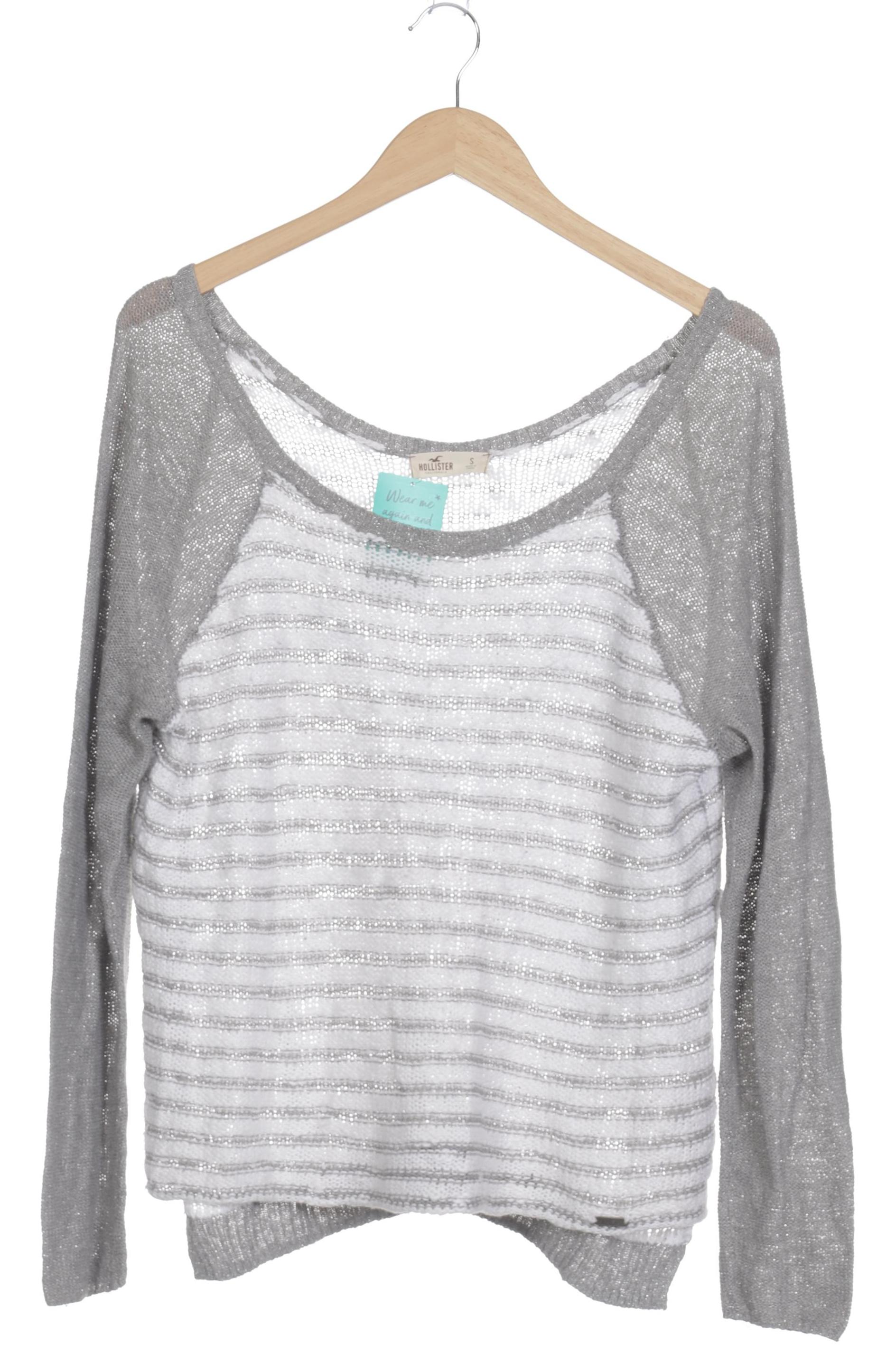 

Hollister Damen Pullover, silber, Gr. 36