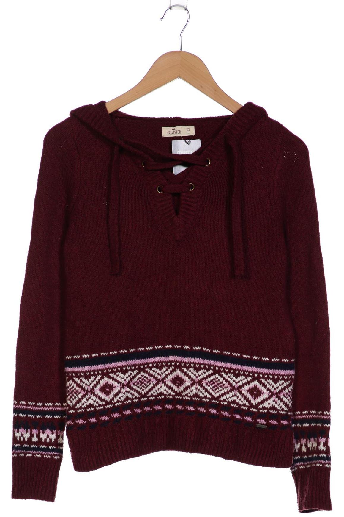 

Hollister Damen Pullover, bordeaux, Gr. 34