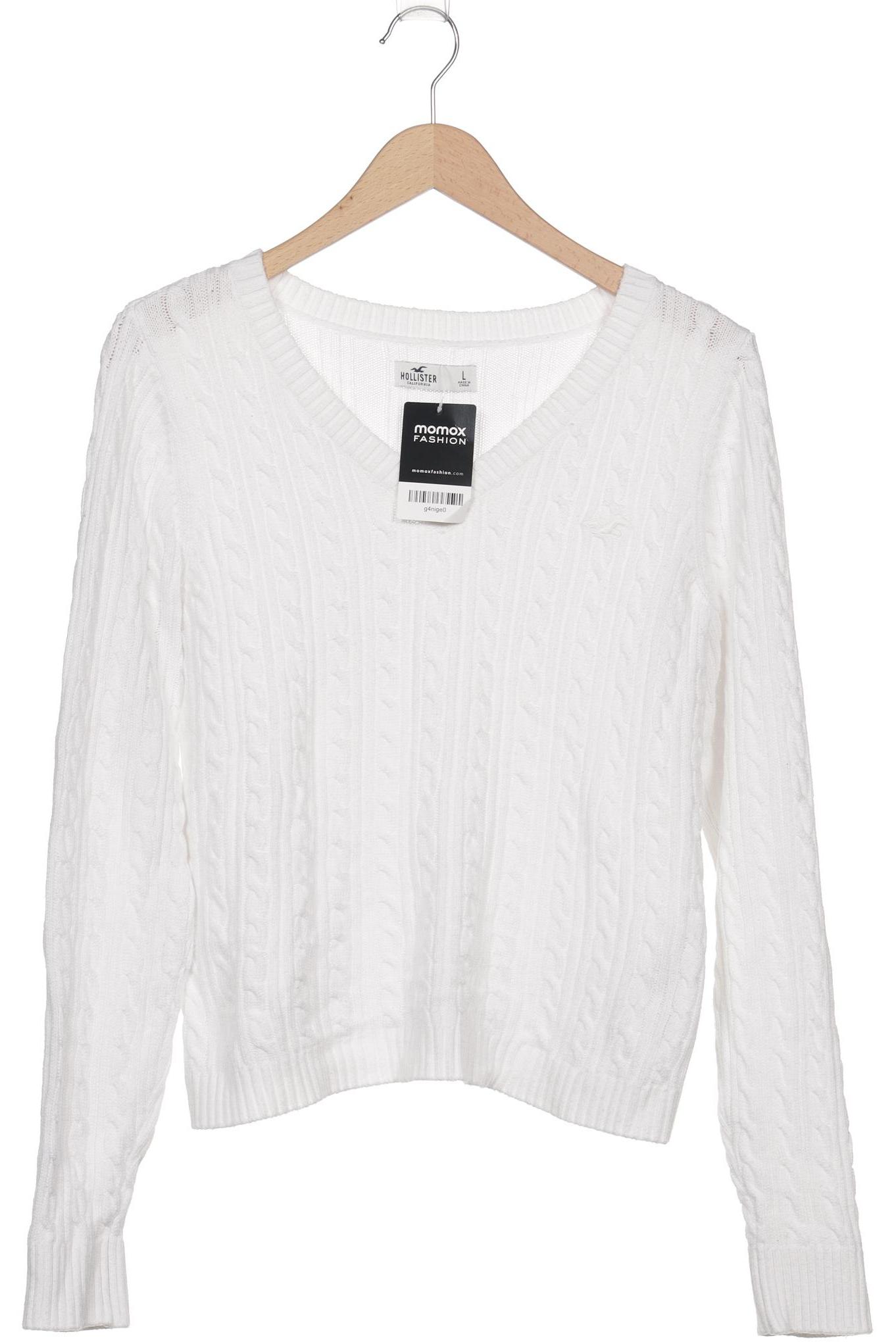

Hollister Damen Pullover, weiß, Gr. 42