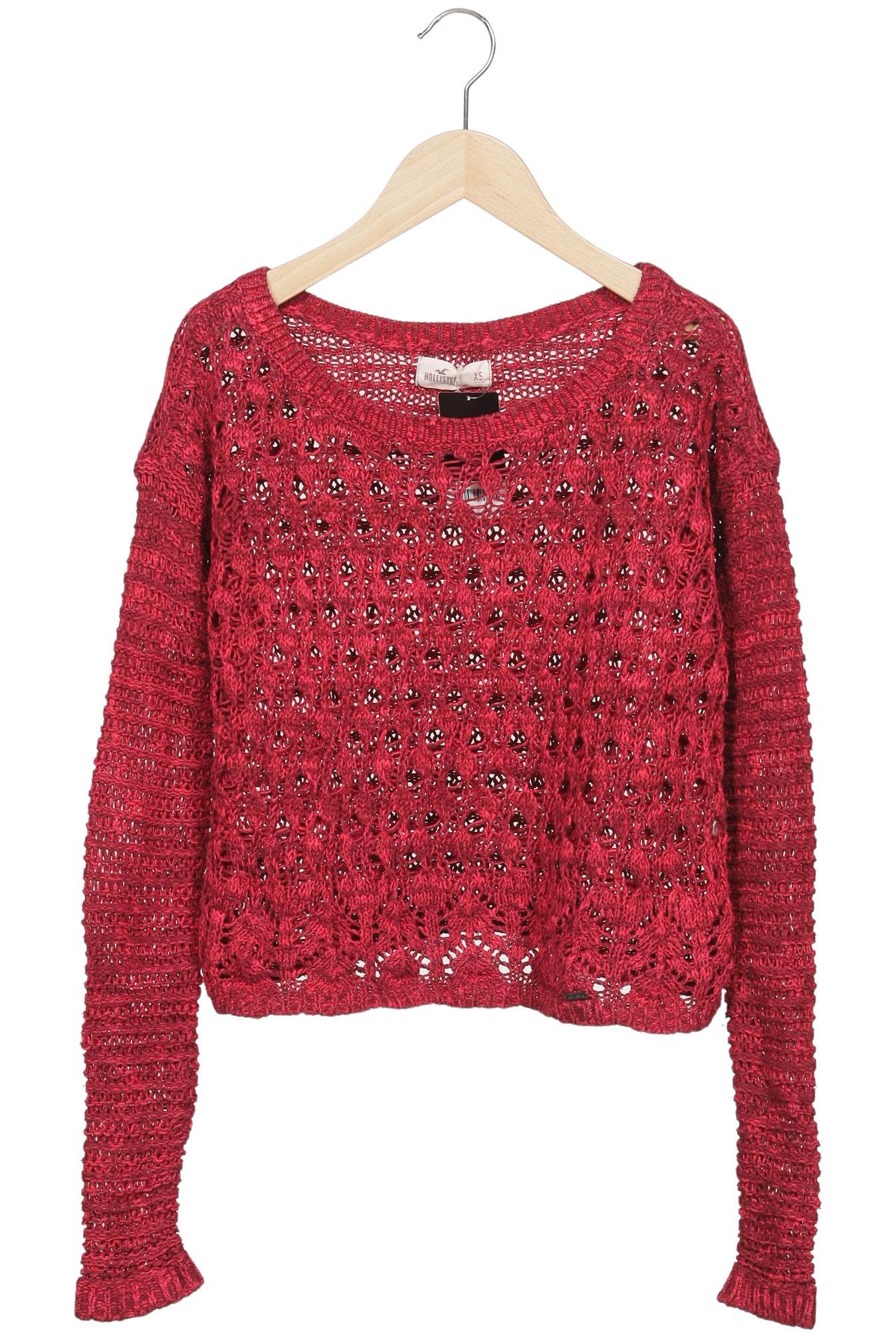 

Hollister Damen Pullover, rot, Gr. 34