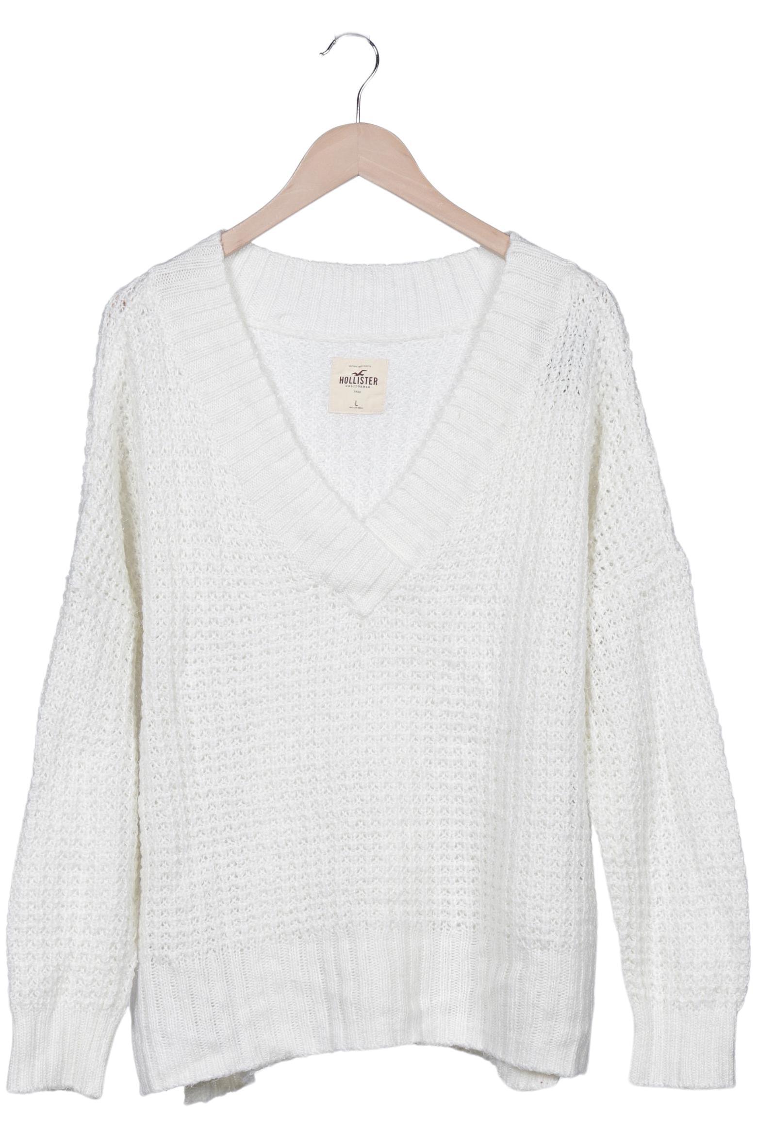 

Hollister Damen Pullover, weiß, Gr. 42