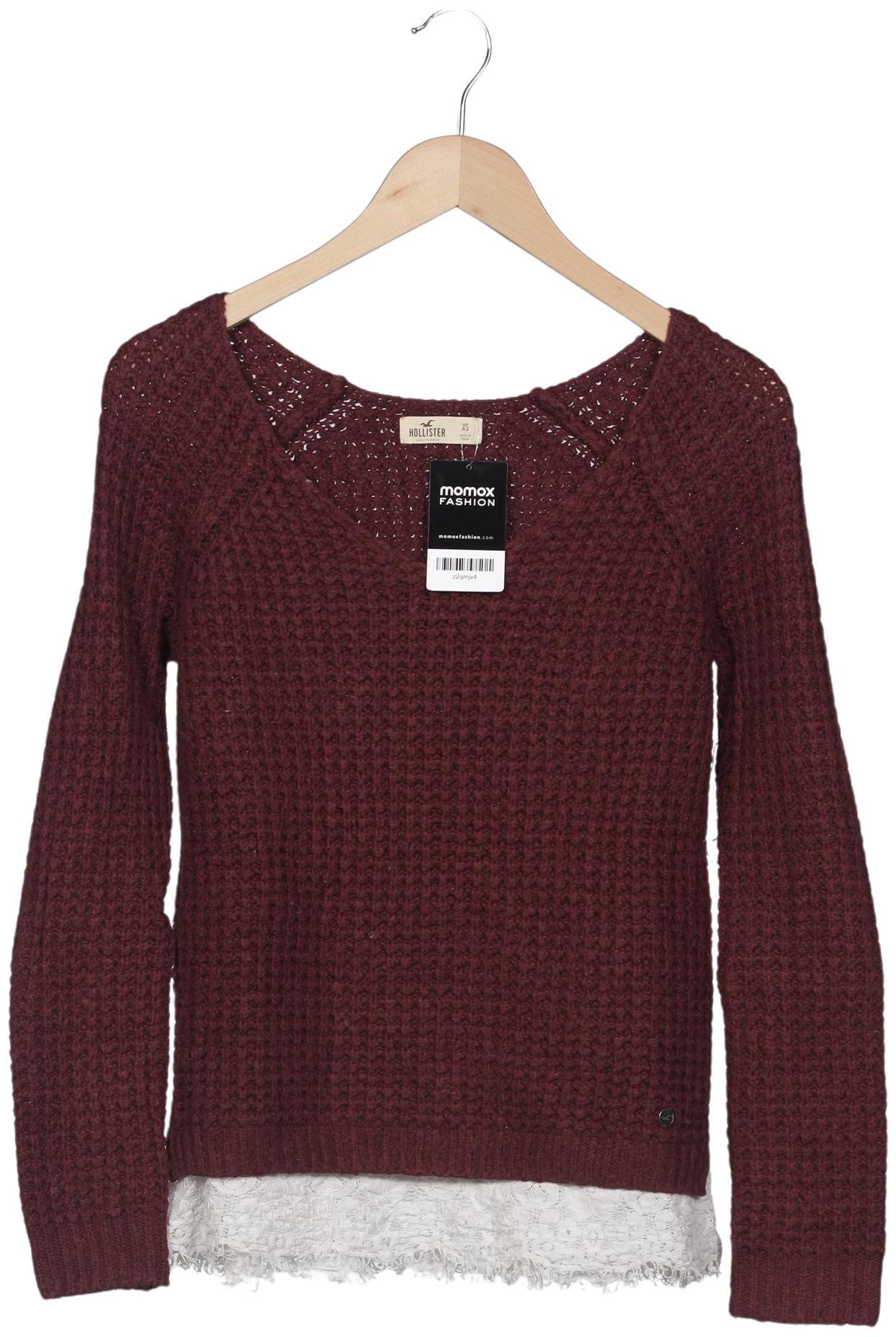 

Hollister Damen Pullover, bordeaux, Gr. 34