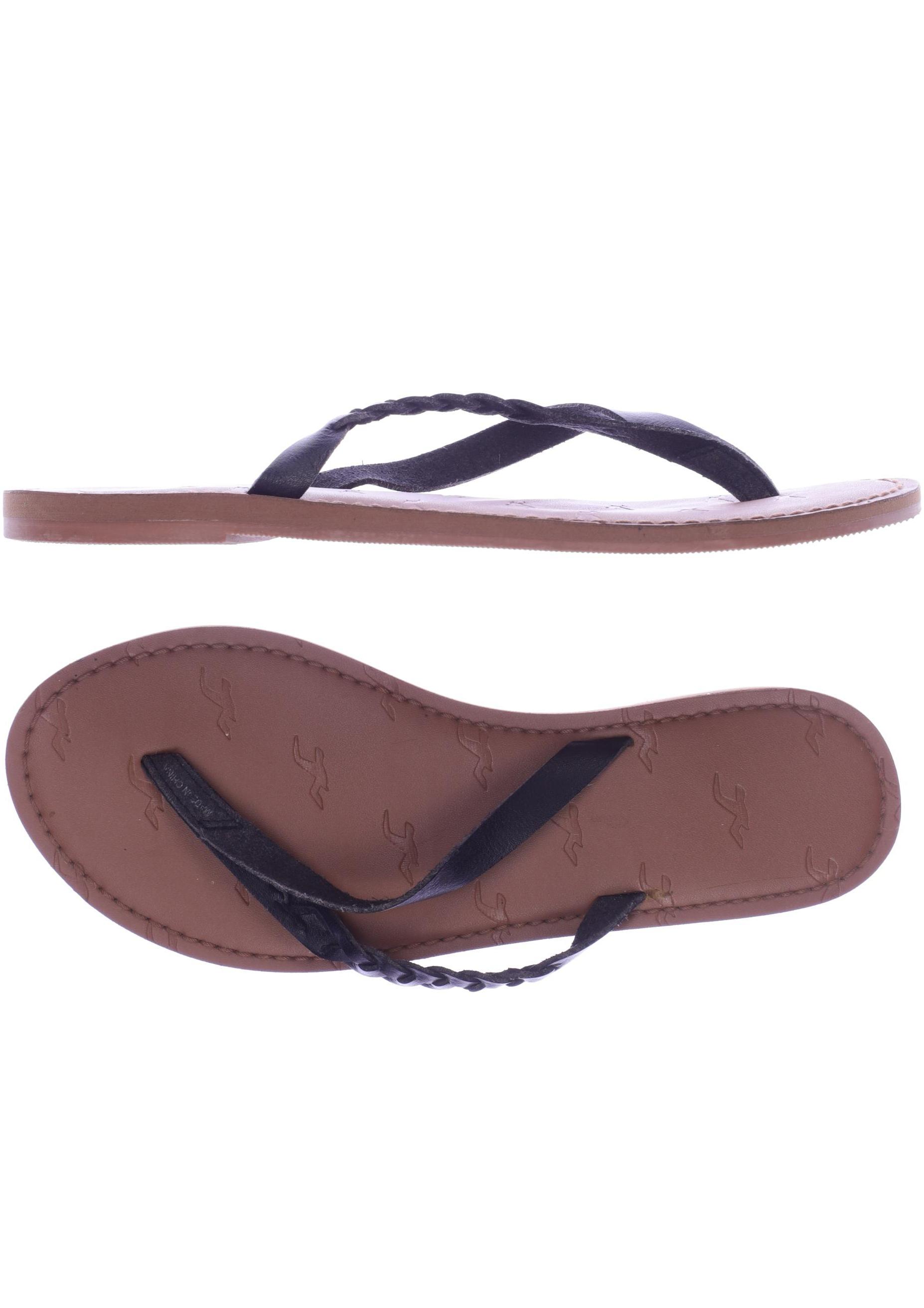 

Hollister Damen Sandale, schwarz