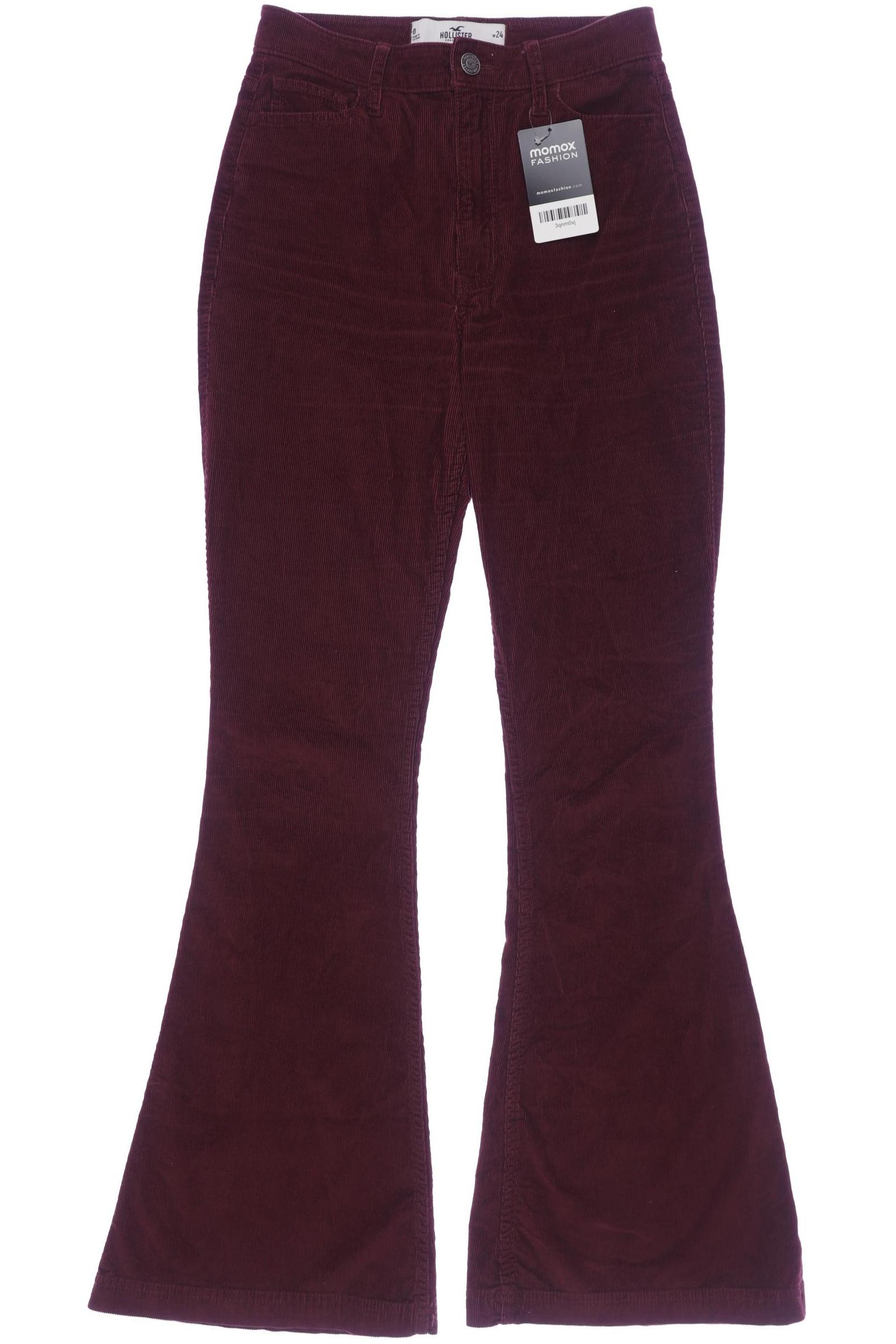 

Hollister Damen Stoffhose, bordeaux, Gr. 24