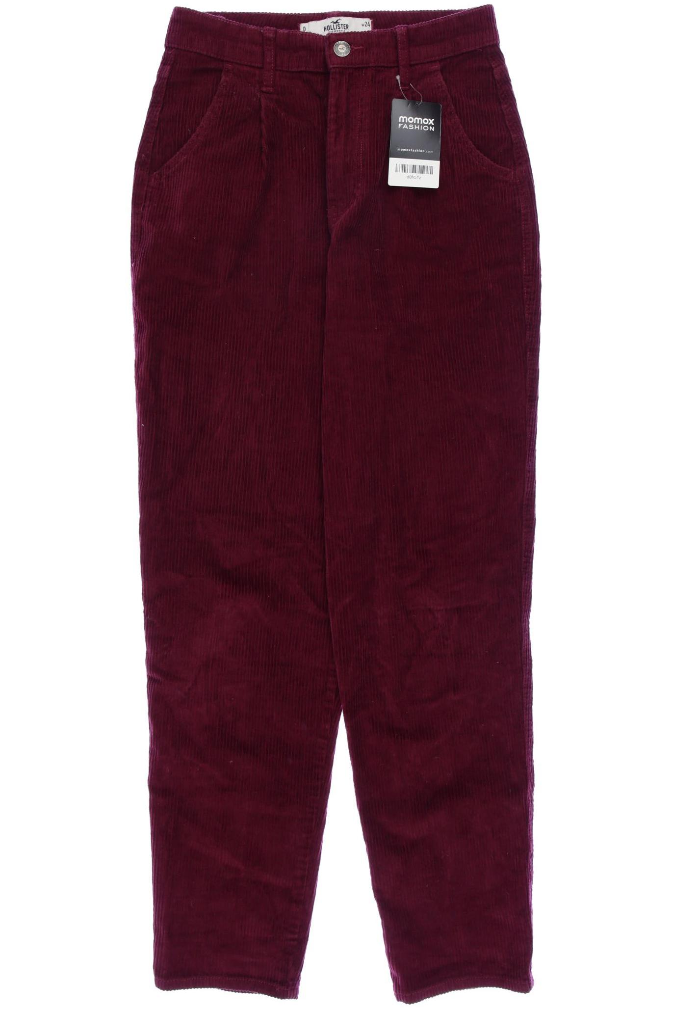 

Hollister Damen Stoffhose, bordeaux, Gr. 24