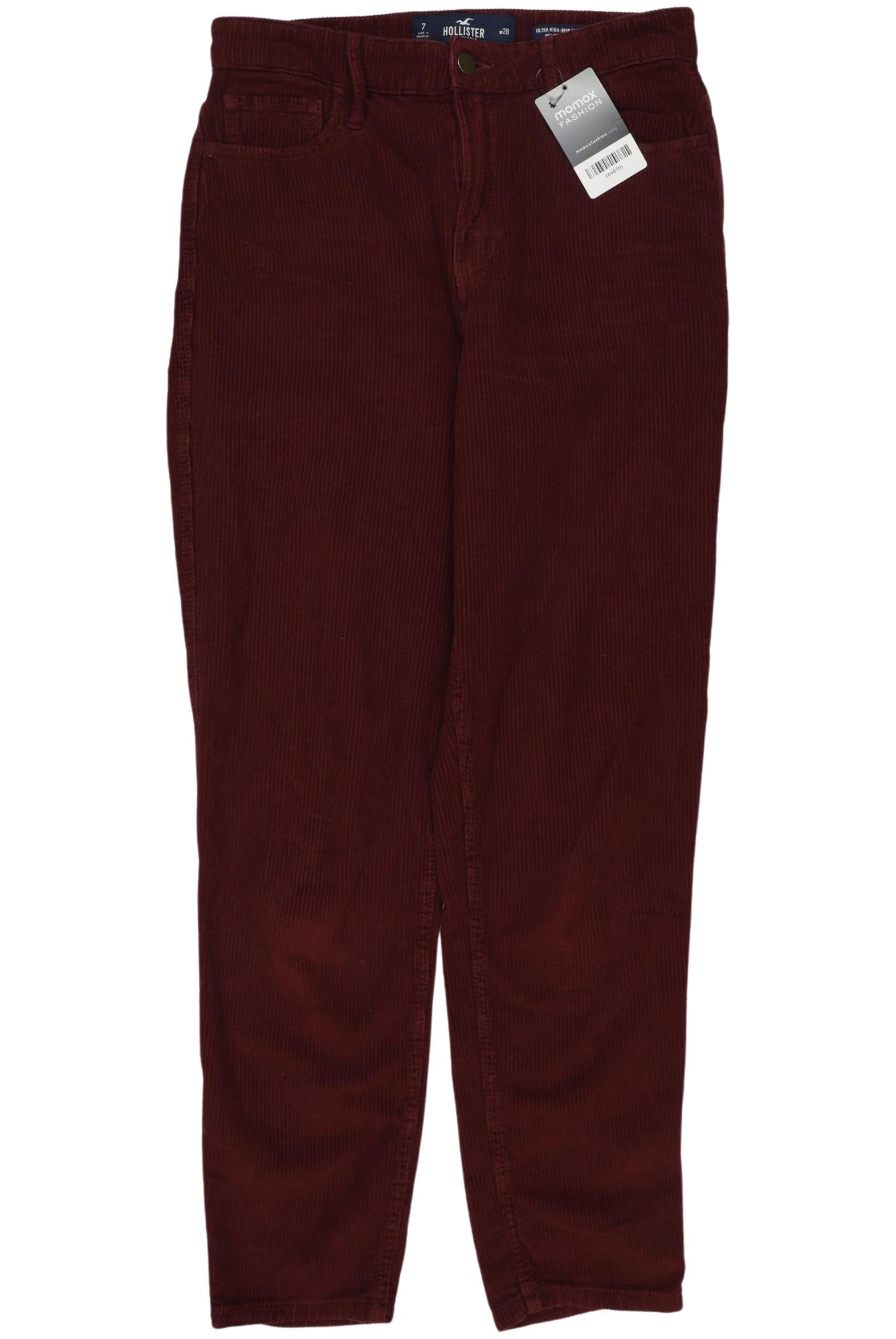 

Hollister Damen Stoffhose, bordeaux, Gr. 28