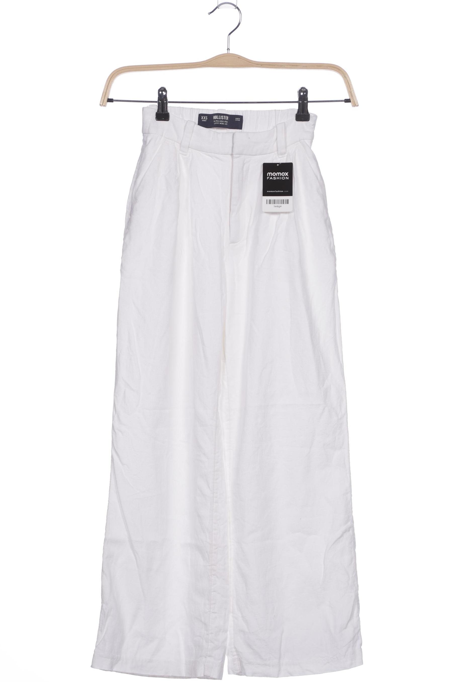 

Hollister Damen Stoffhose, weiß, Gr. 0