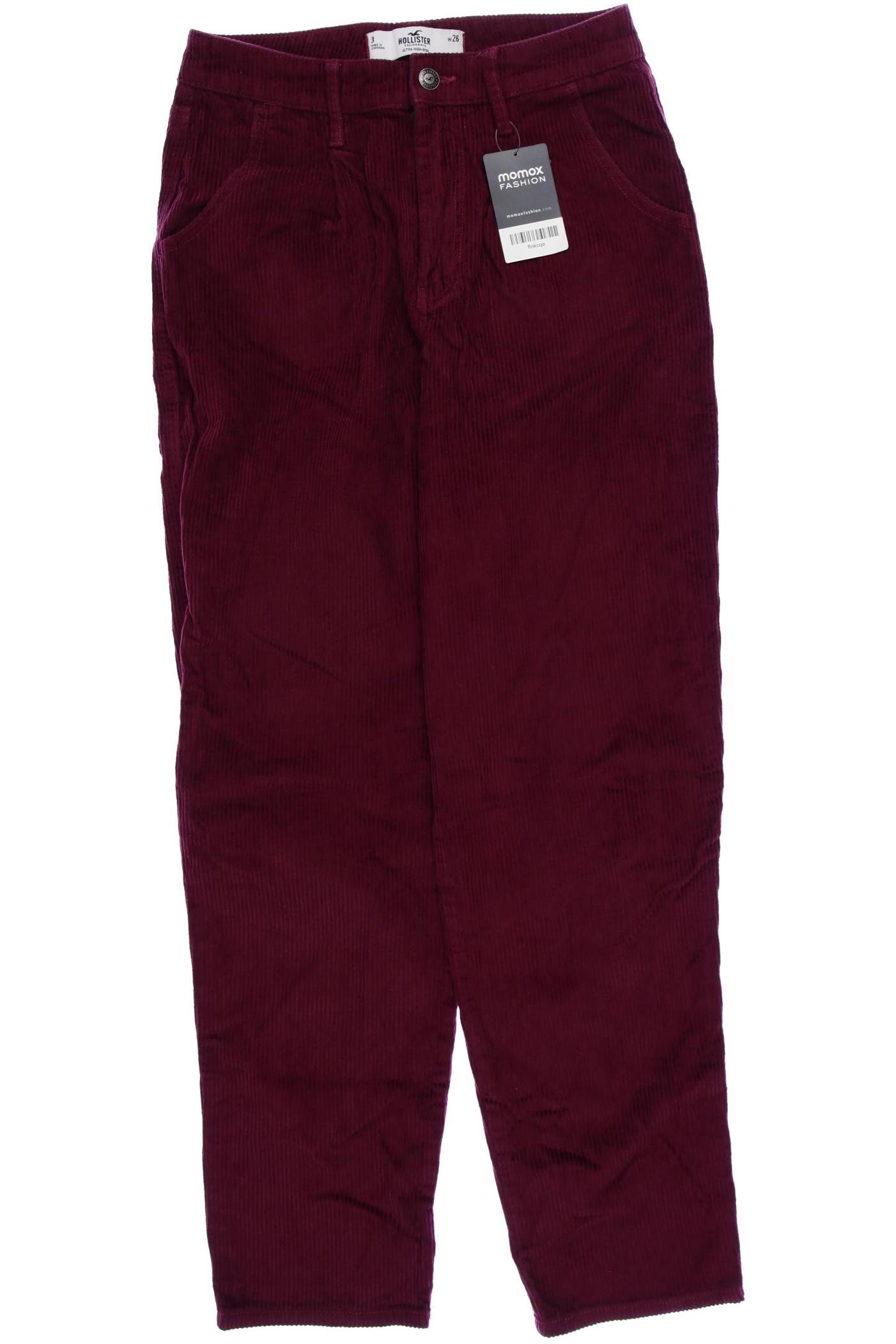 

Hollister Damen Stoffhose, bordeaux, Gr. 26