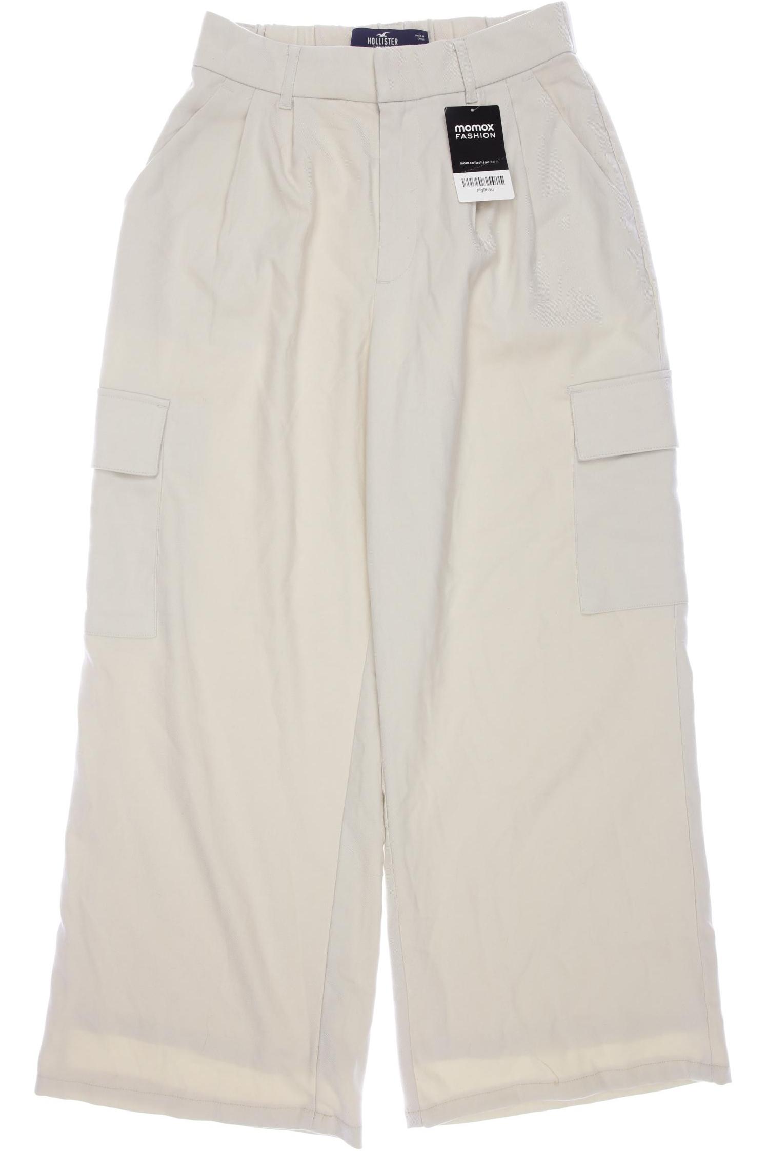 

Hollister Damen Stoffhose, cremeweiß, Gr. 0