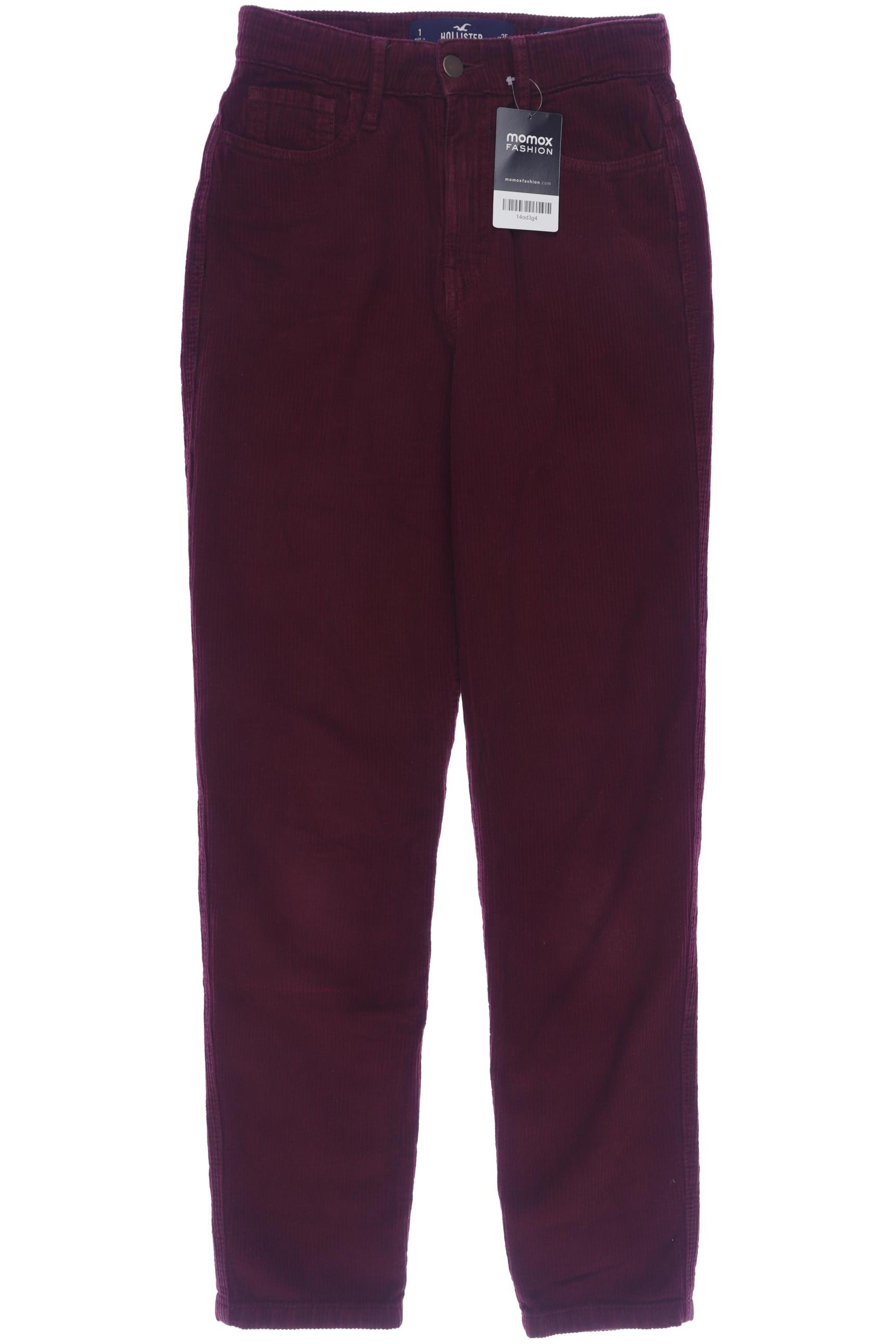 

Hollister Damen Stoffhose, bordeaux, Gr. 25