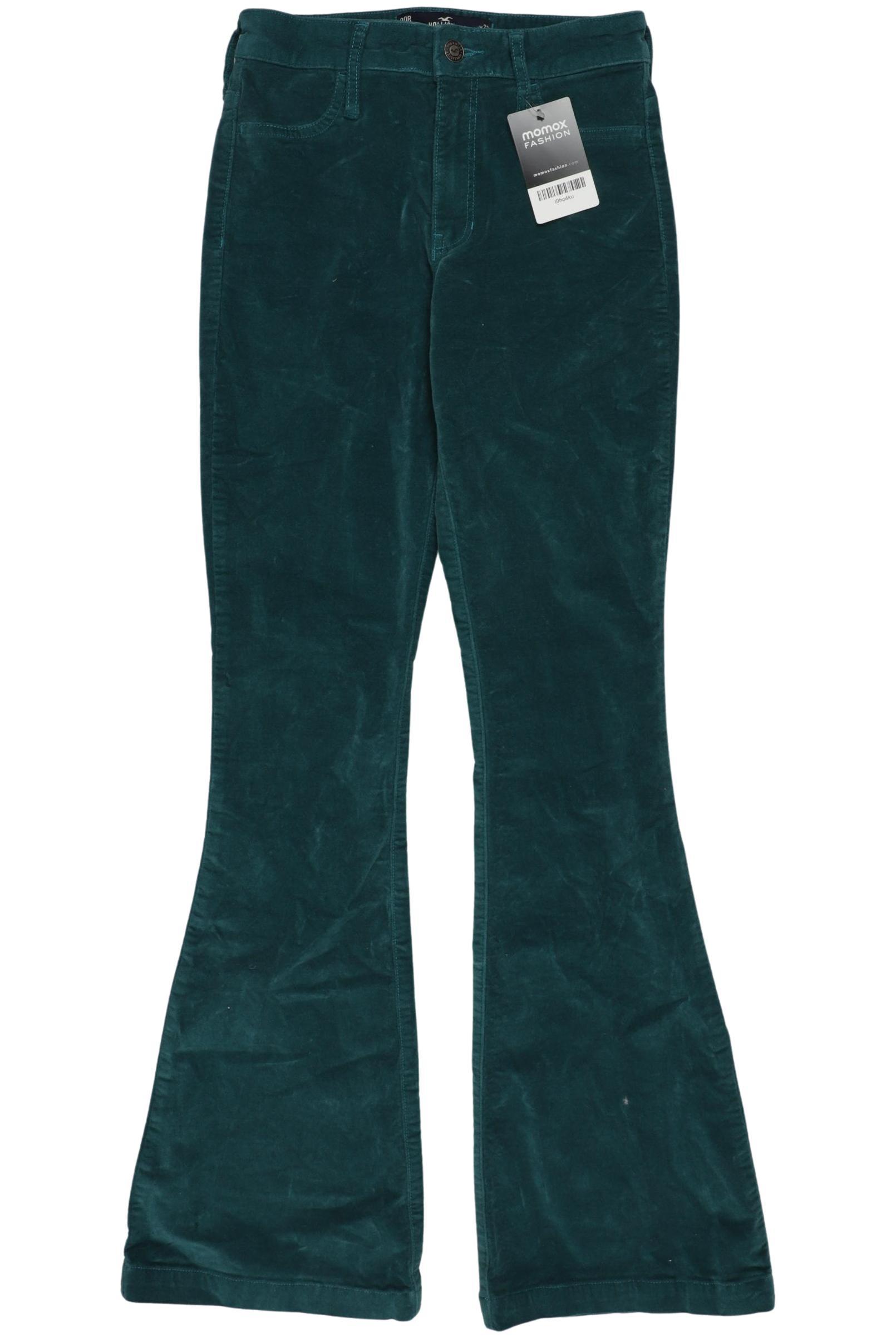 

Hollister Damen Stoffhose, türkis, Gr. 0