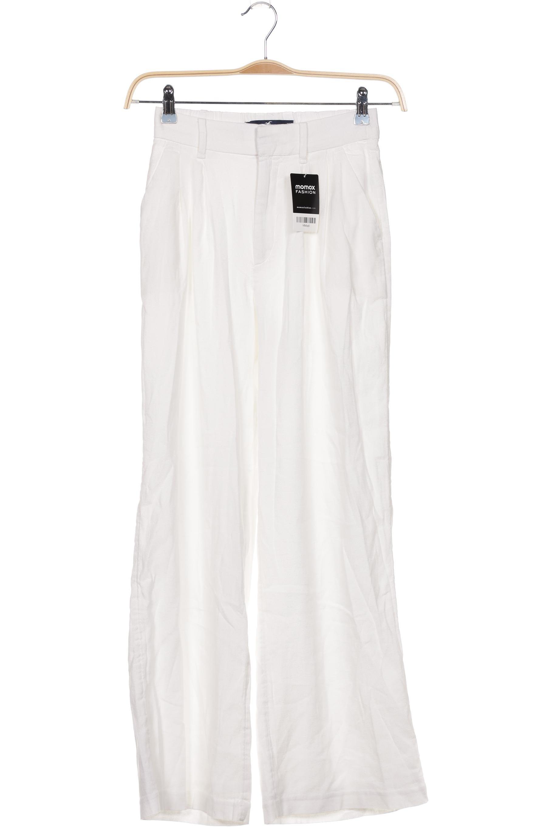 

Hollister Damen Stoffhose, weiß, Gr. 0