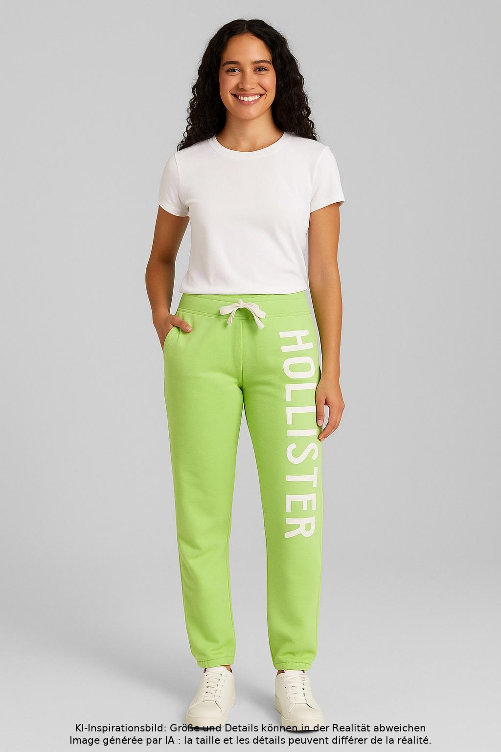 

Hollister Damen Stoffhose, hellgrün, Gr. 0