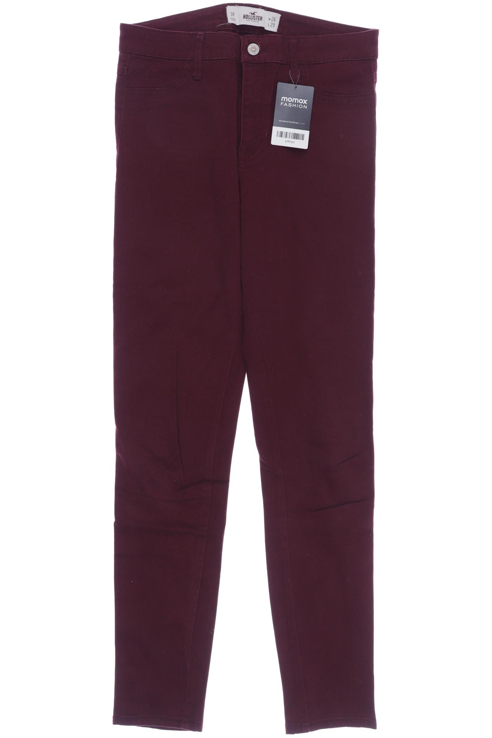 

Hollister Damen Stoffhose, bordeaux, Gr. 26