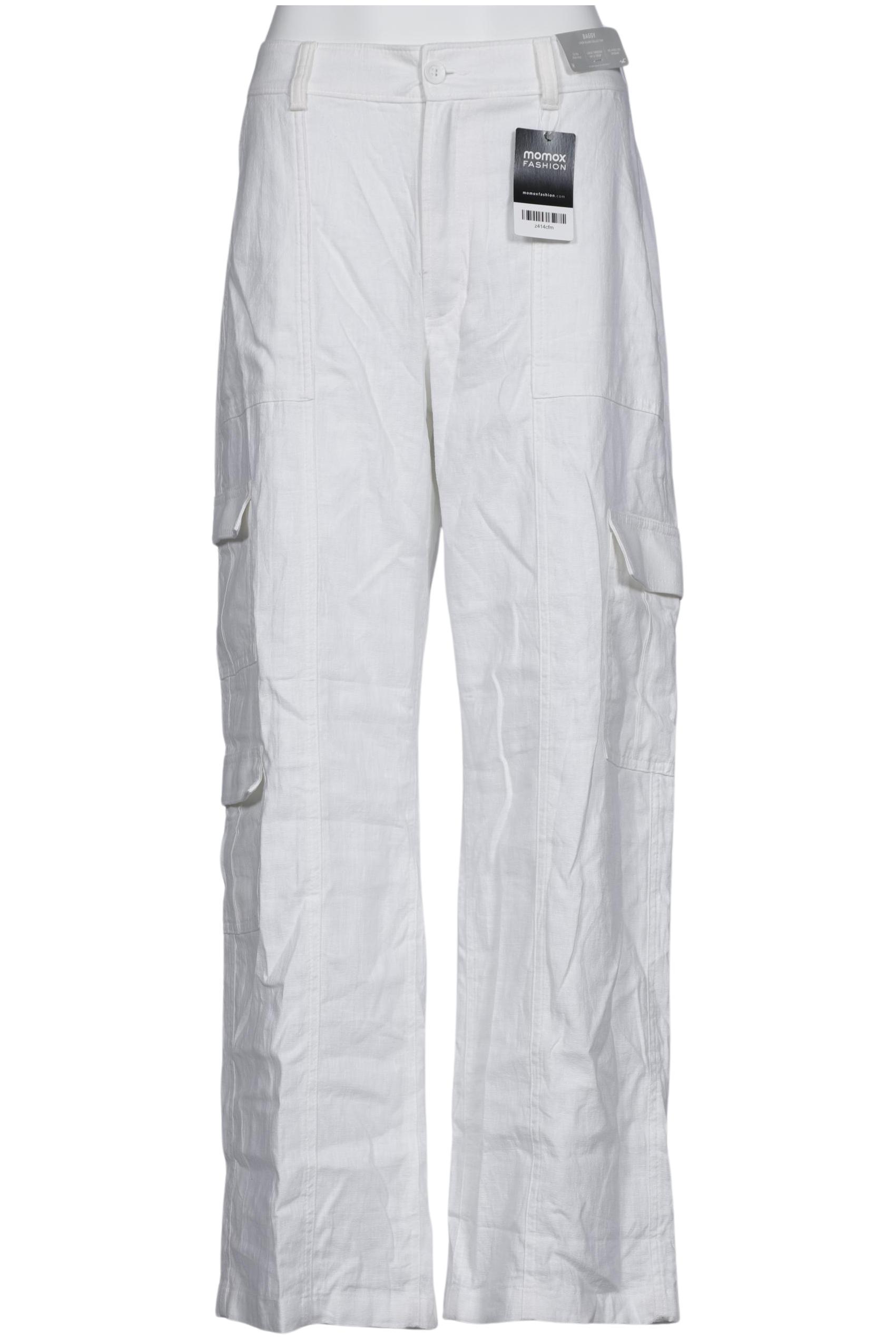 

Hollister Damen Stoffhose, weiß, Gr. 0