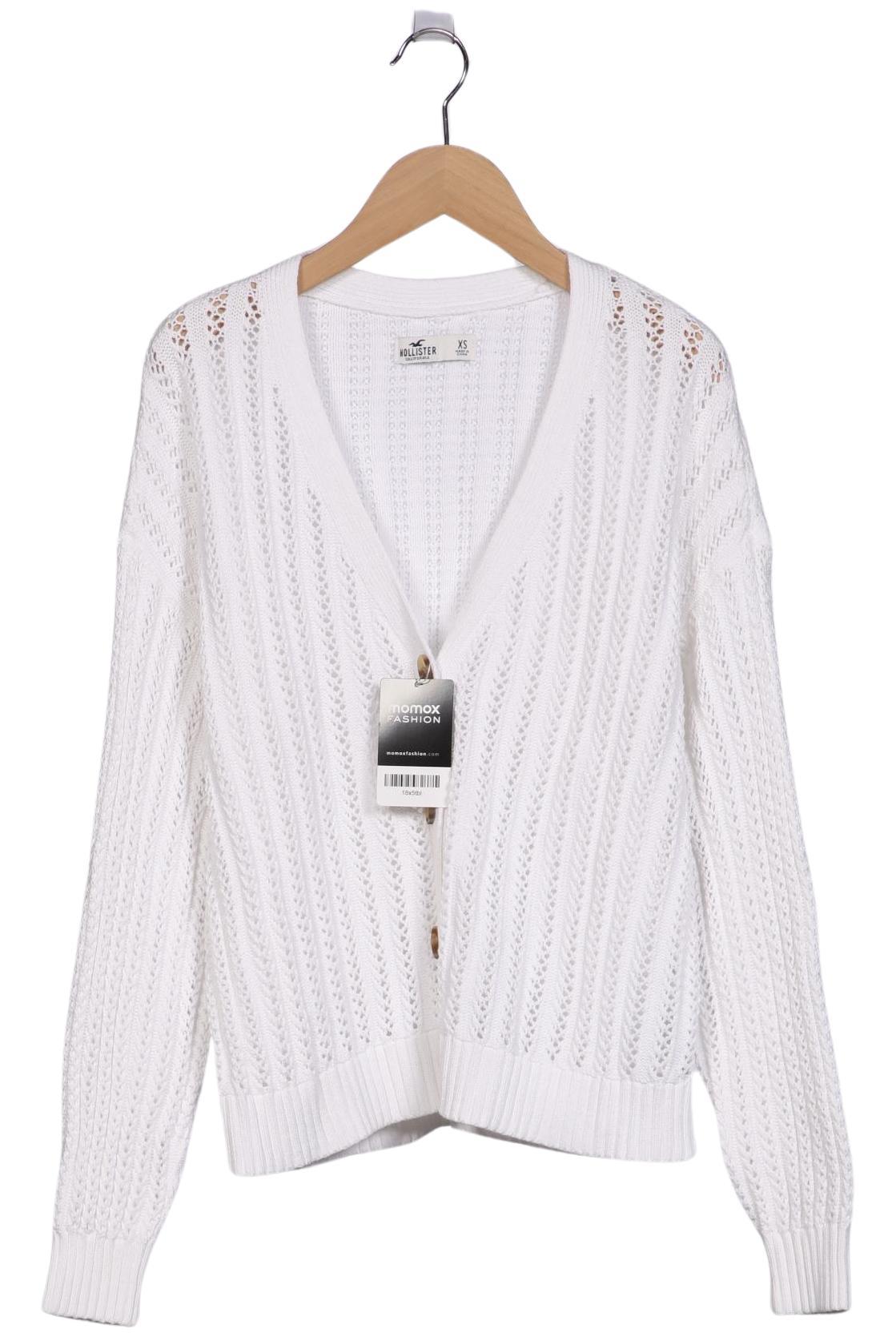 

Hollister Damen Strickjacke, weiß, Gr. 34