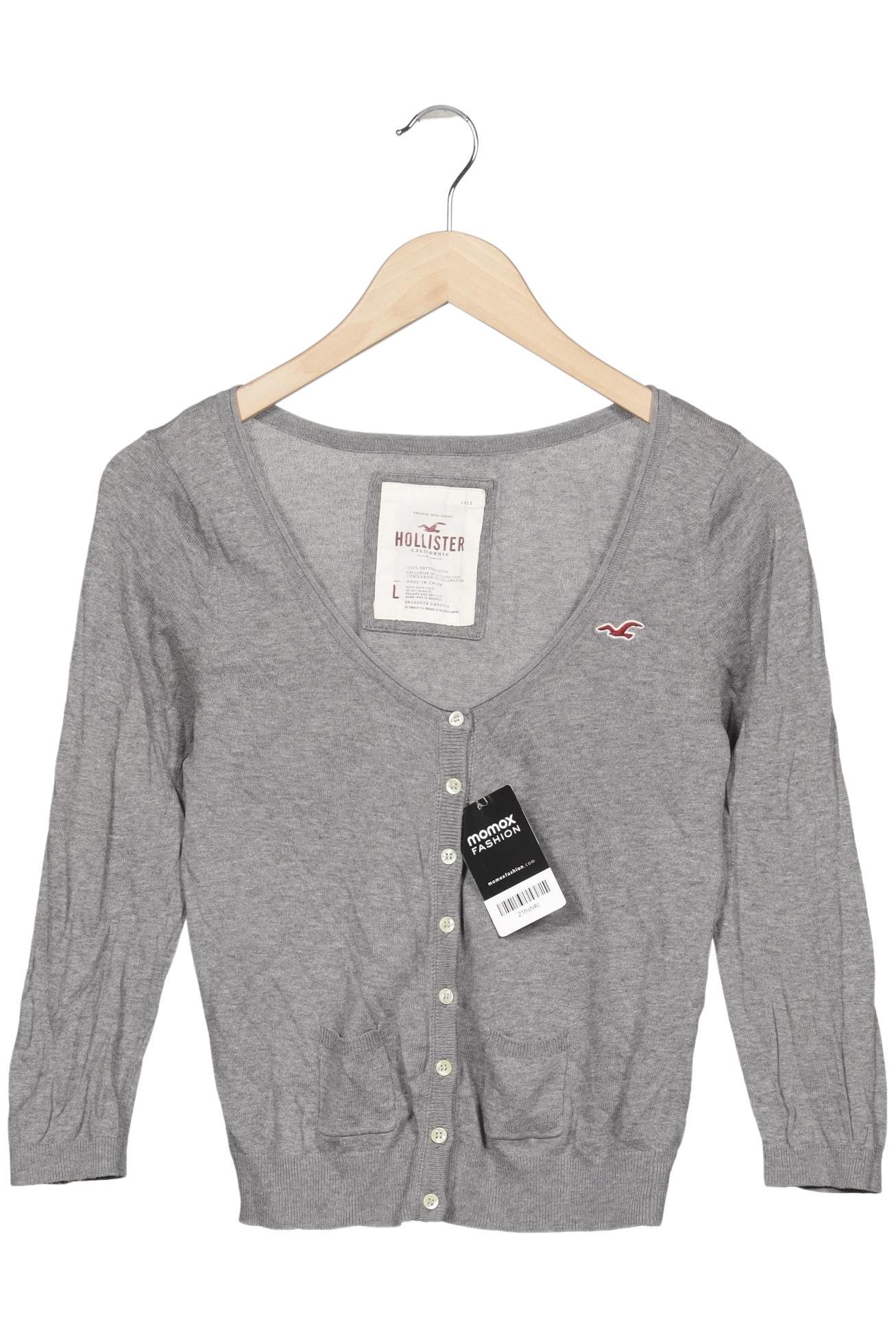 

Hollister Damen Strickjacke, grau, Gr. 42