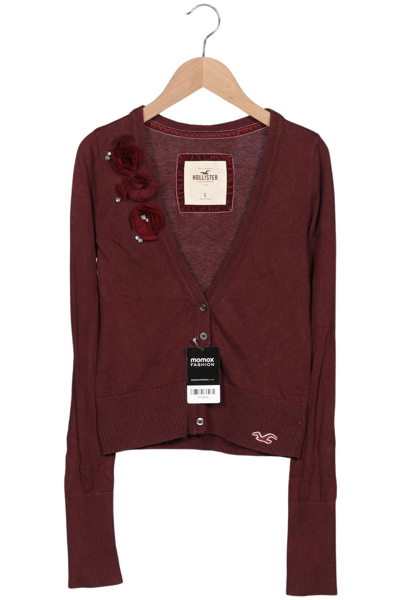 

Hollister Damen Strickjacke, bordeaux, Gr. 36