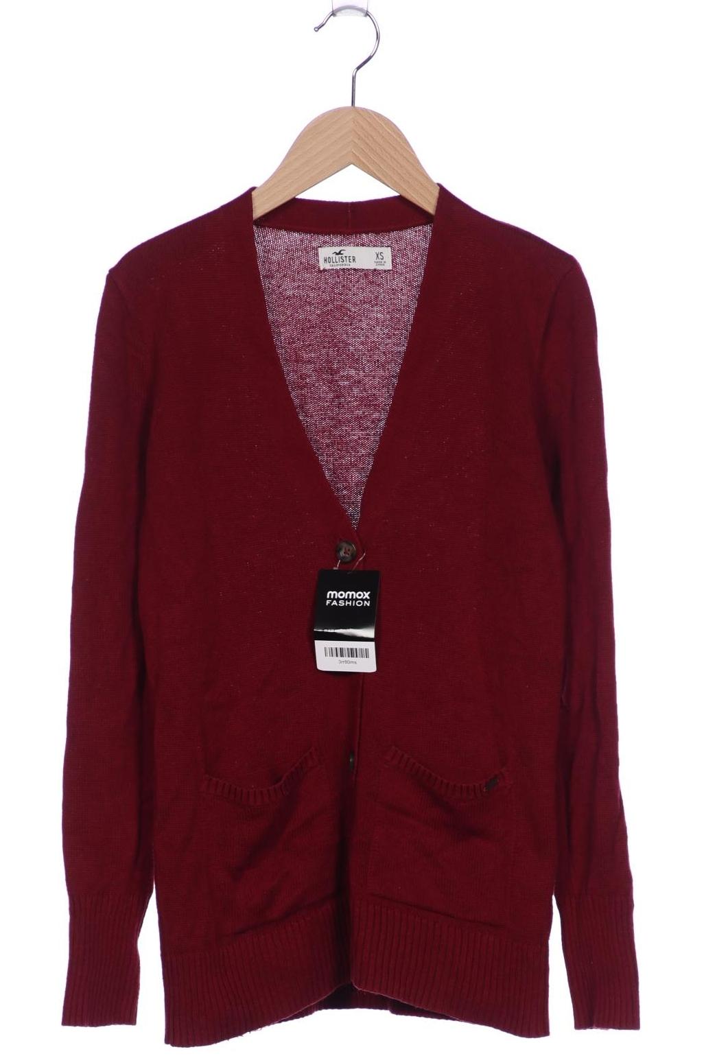 

Hollister Damen Strickjacke, bordeaux, Gr. 34