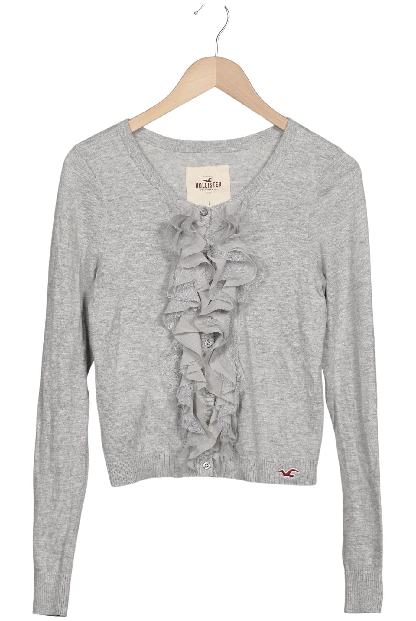

Hollister Damen Strickjacke, grau, Gr. 42