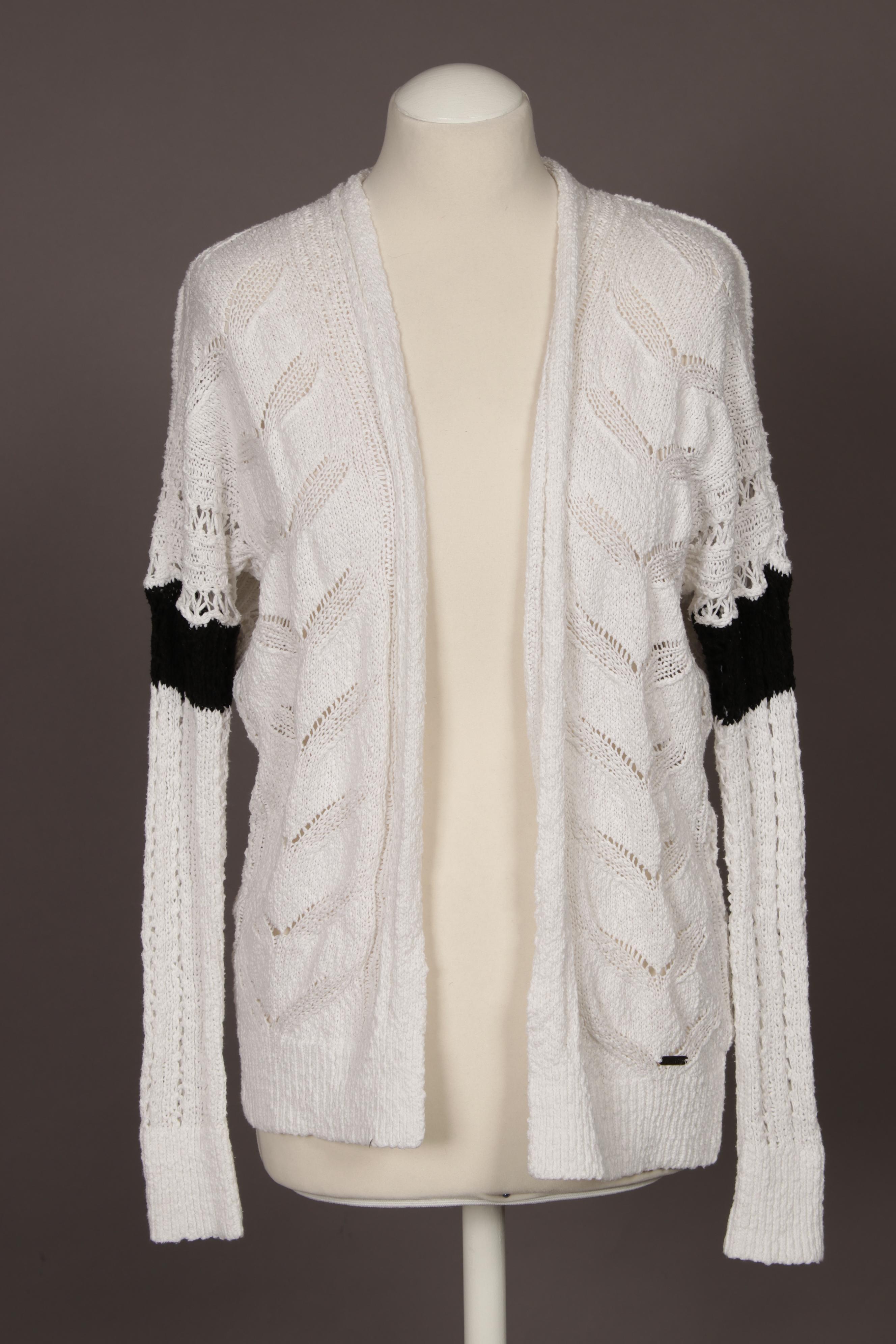 

Hollister Damen Strickjacke, weiß, Gr.