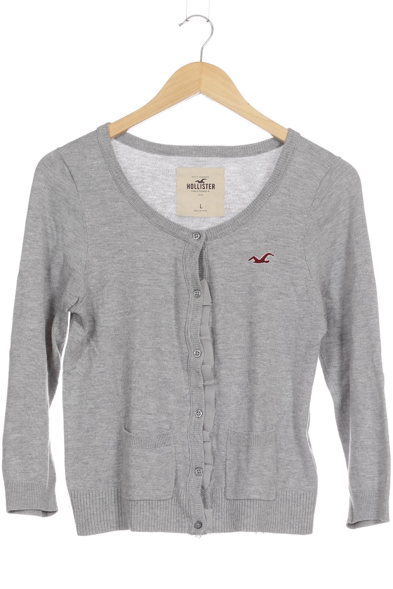

Hollister Damen Strickjacke, grau, Gr.