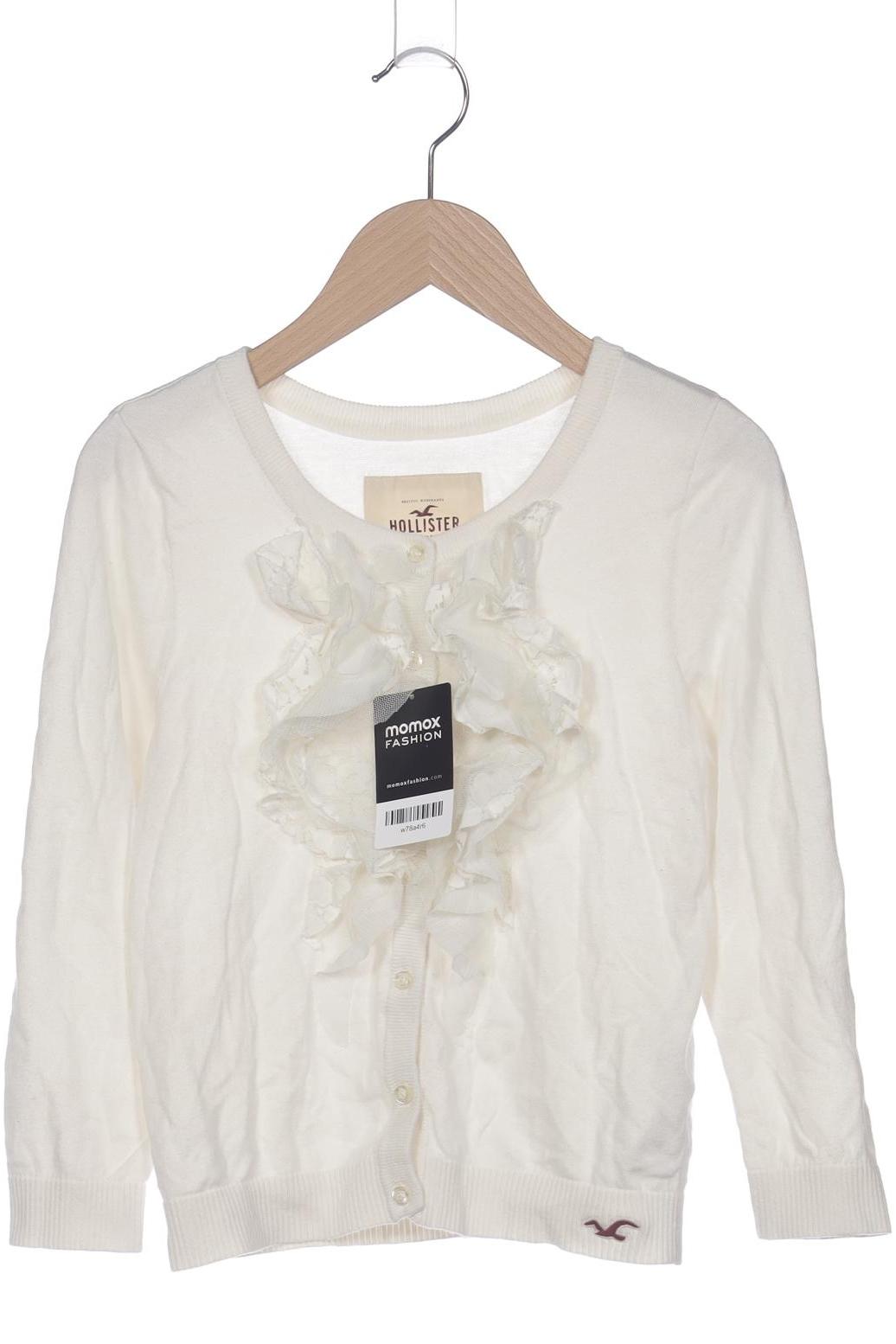 

Hollister Damen Strickjacke, weiß, Gr. 38