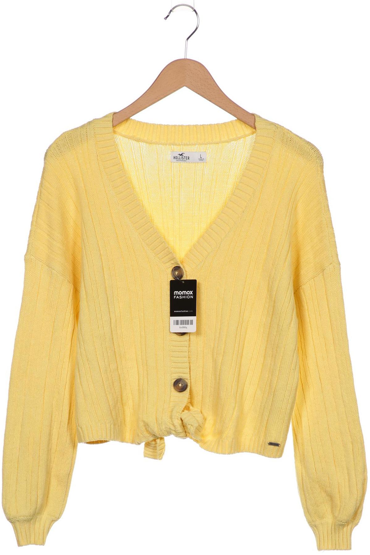 

Hollister Damen Strickjacke, gelb, Gr. 42
