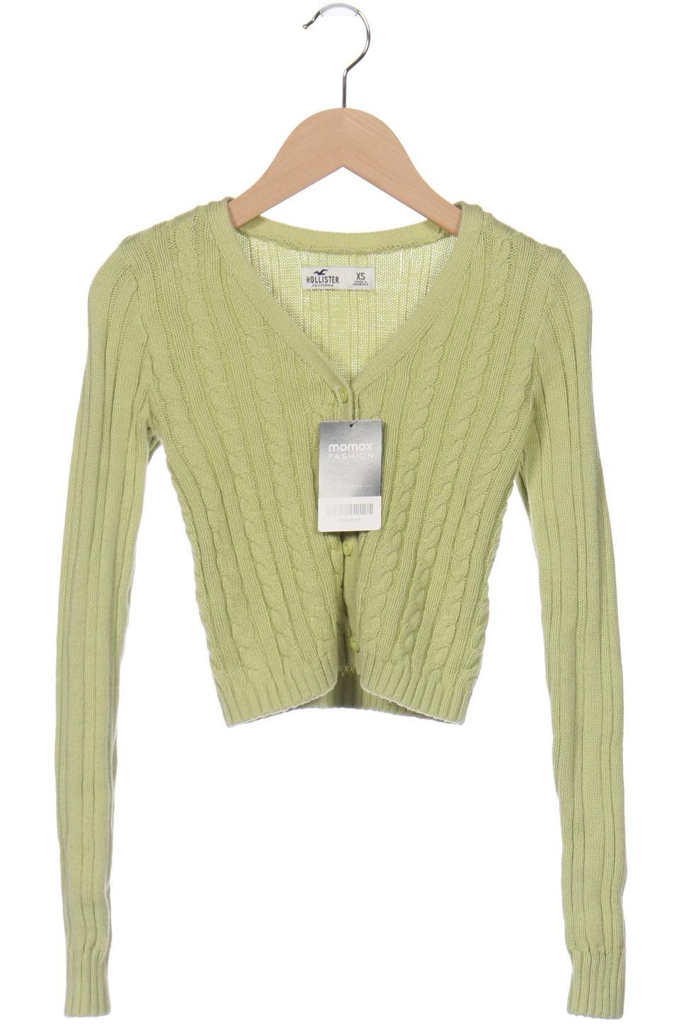 

Hollister Damen Strickjacke, hellgrün, Gr. 34