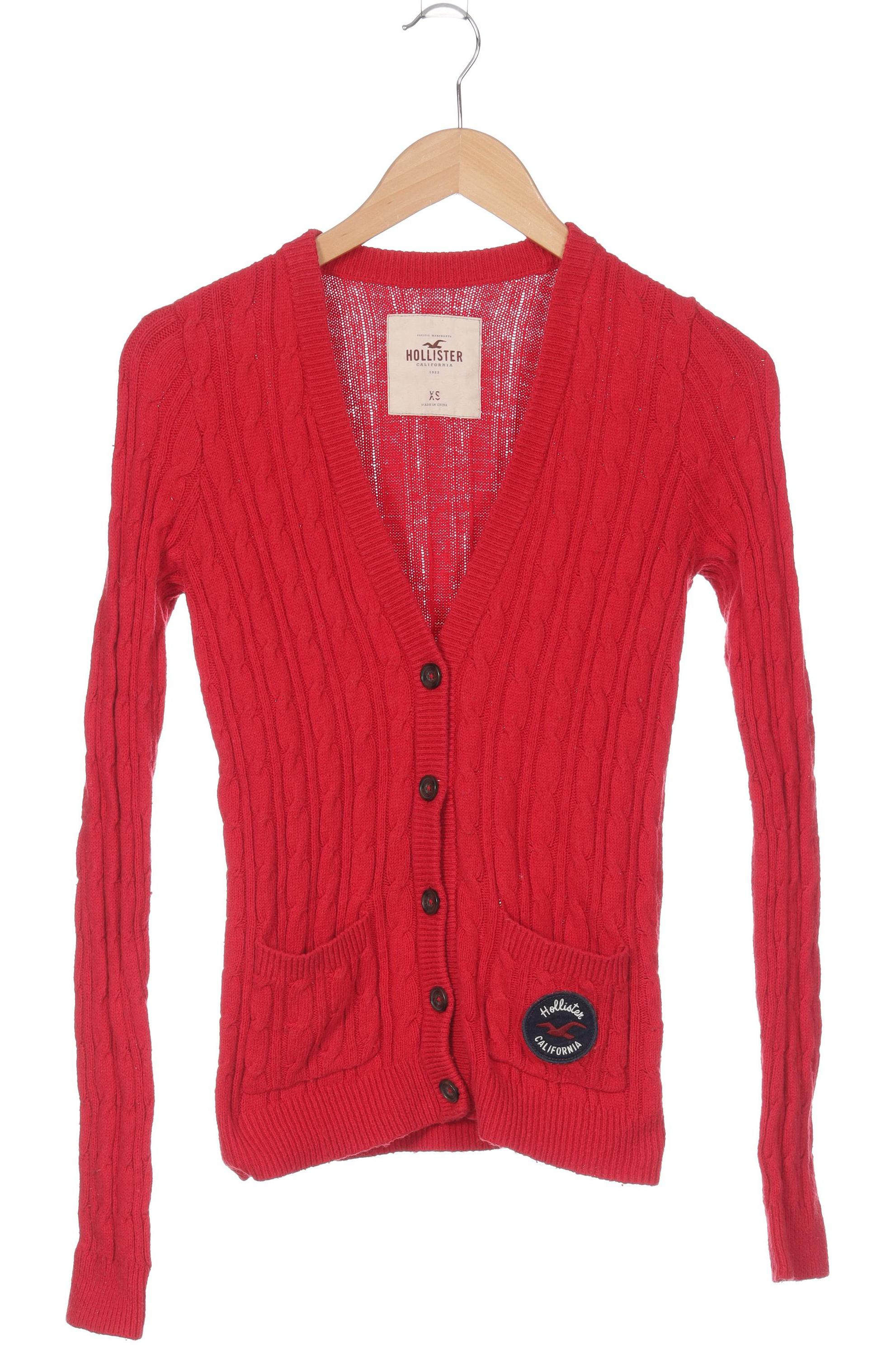 

Hollister Damen Strickjacke, rot, Gr.
