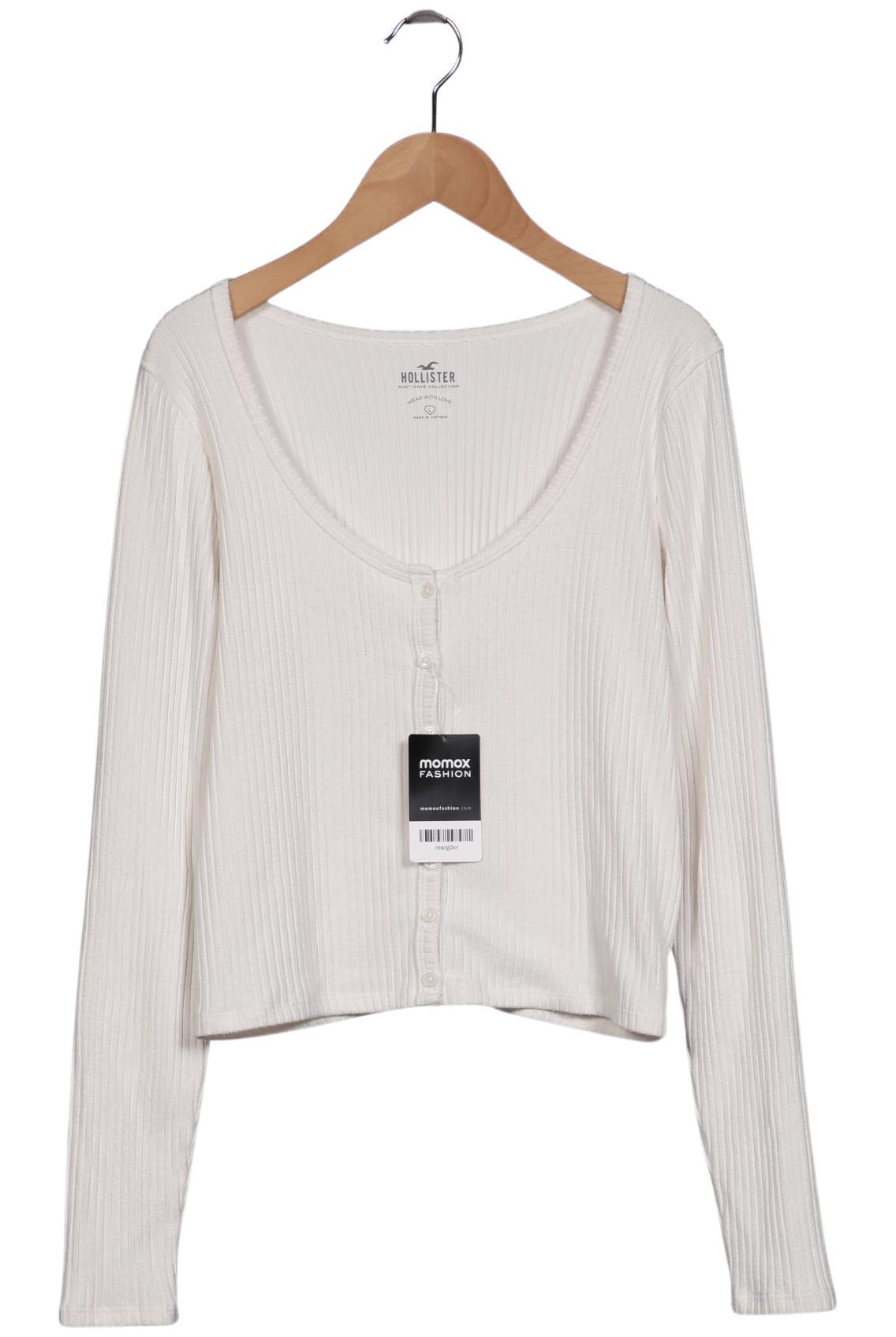 

Hollister Damen Strickjacke, weiß, Gr. 42