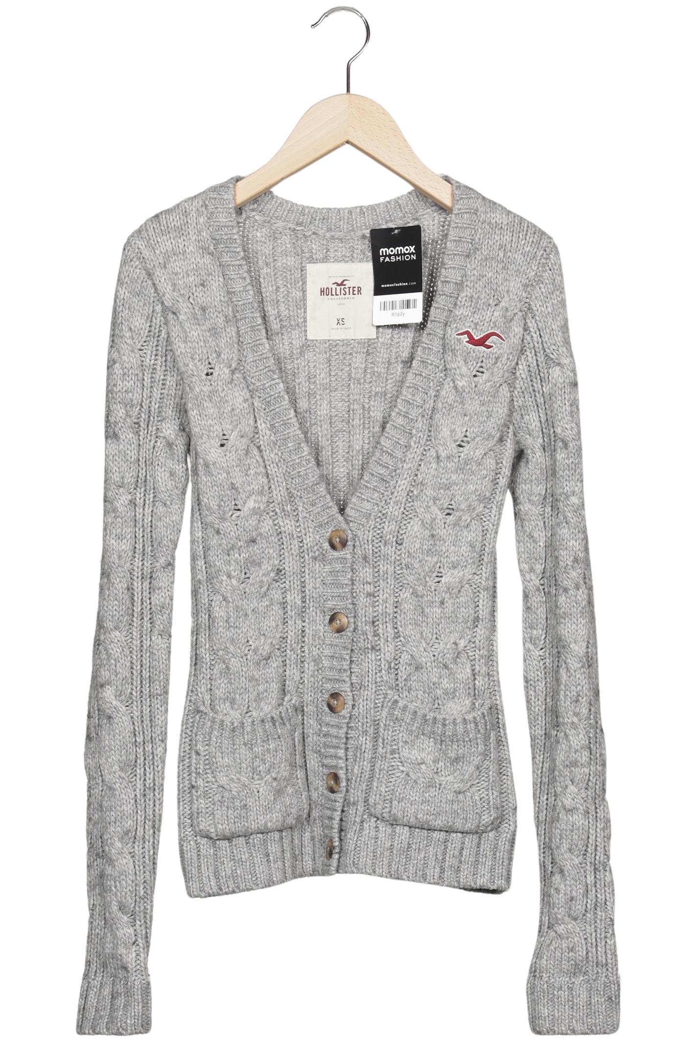 

Hollister Damen Strickjacke, grau, Gr. 34