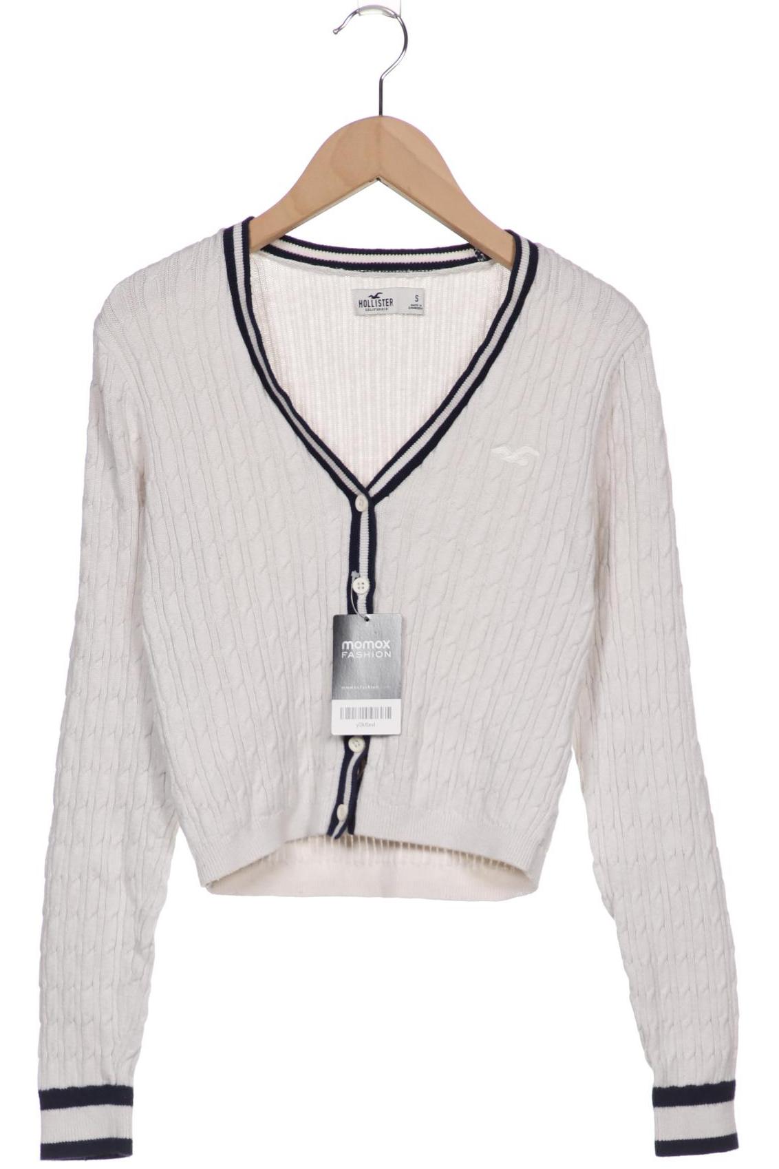 

Hollister Damen Strickjacke, weiß, Gr. 36