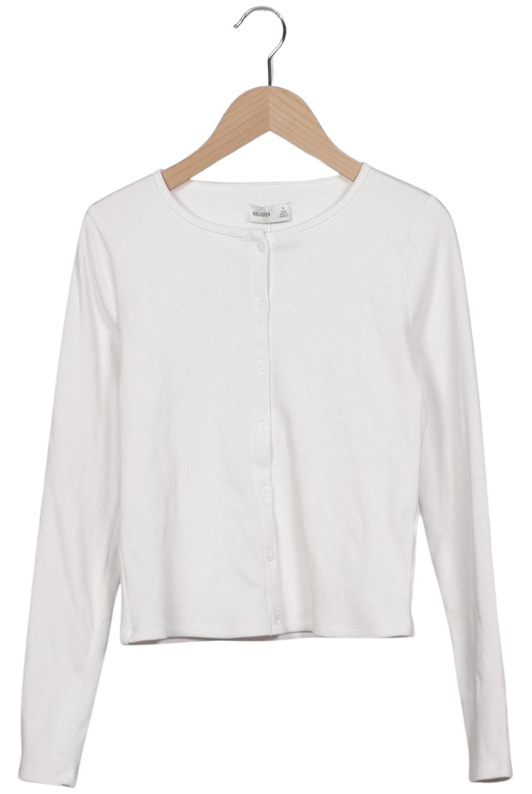 

Hollister Damen Strickjacke, weiß, Gr. 36