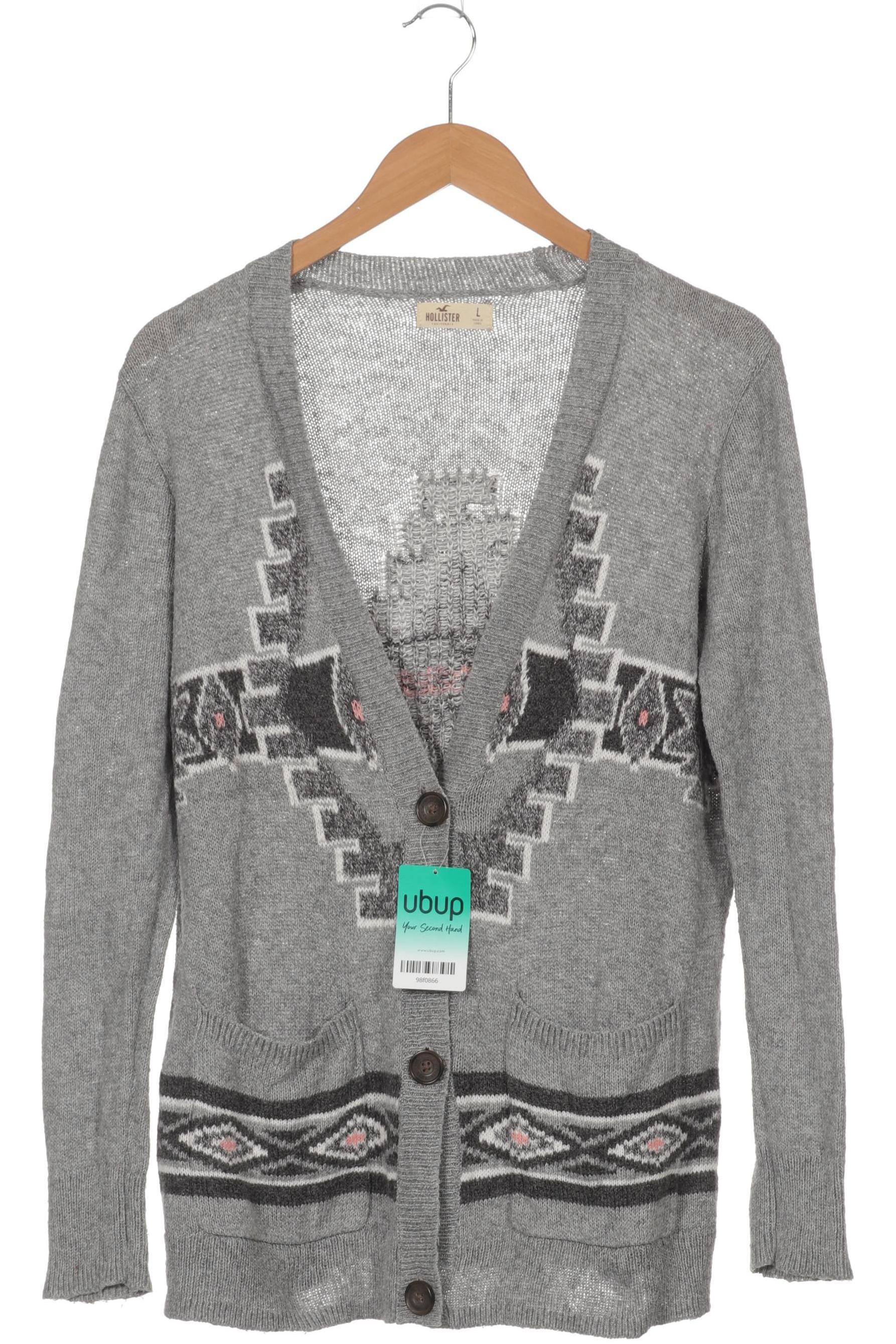 

Hollister Damen Strickjacke, grau, Gr.