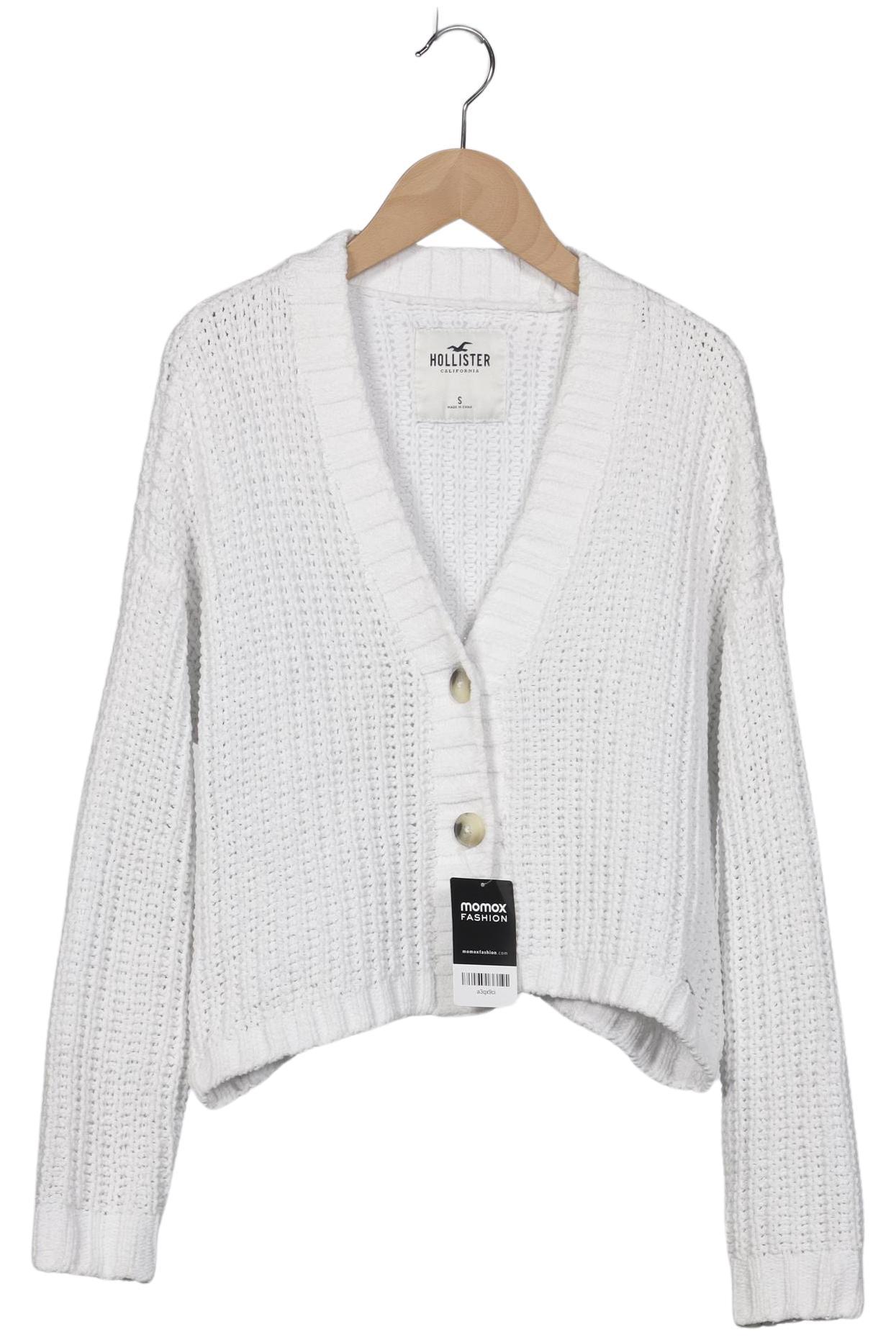 

Hollister Damen Strickjacke, weiß, Gr. 36