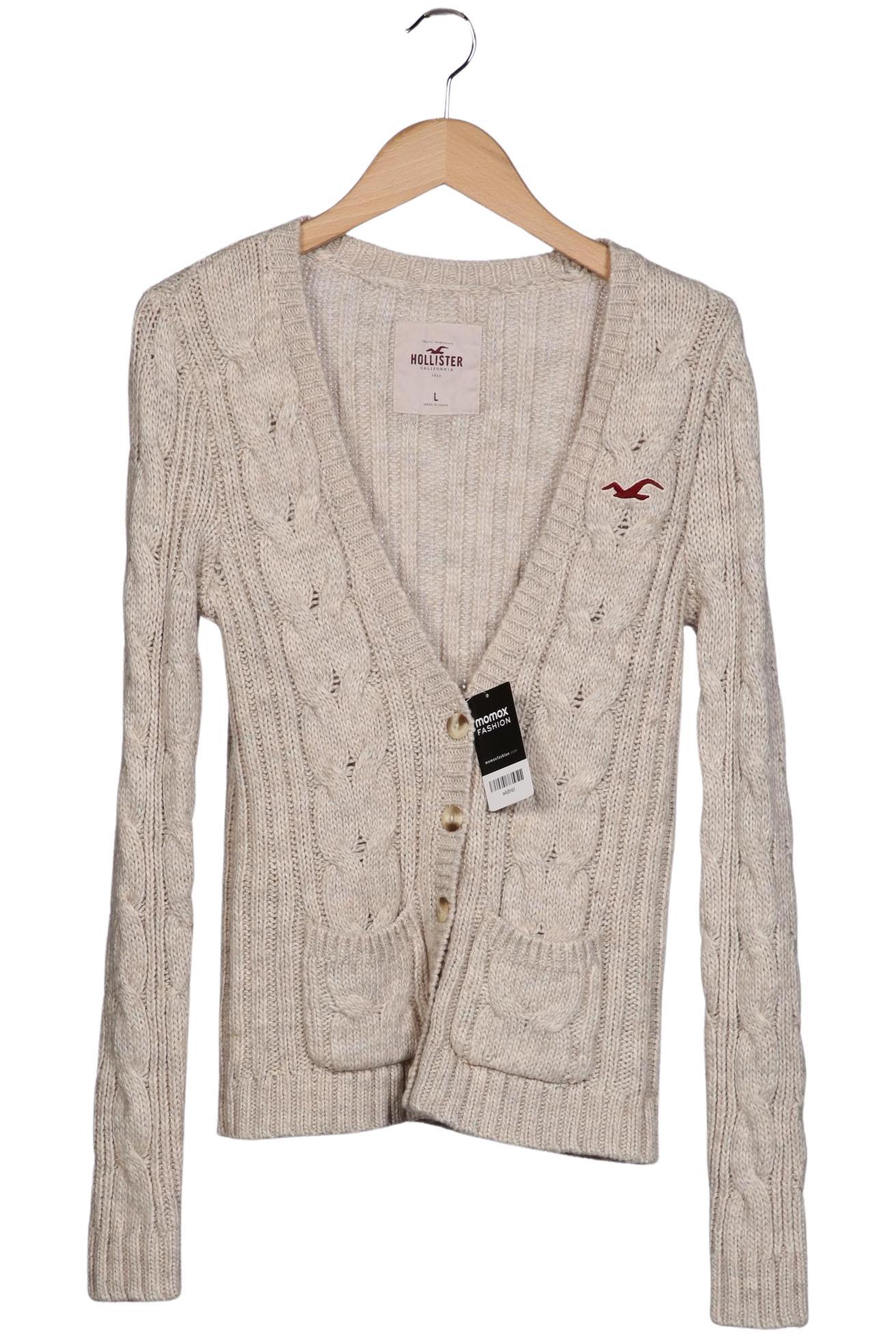 

Hollister Damen Strickjacke, beige, Gr. 42