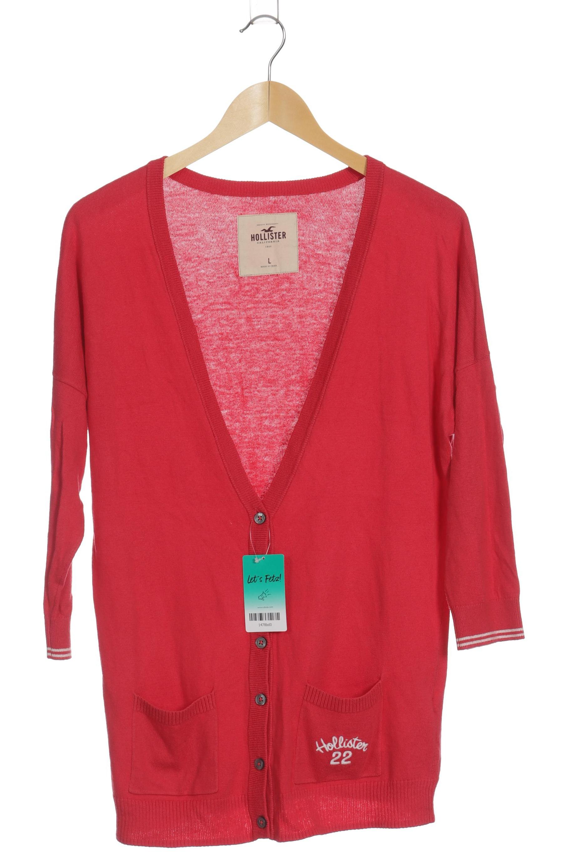 

Hollister Damen Strickjacke, rot, Gr. 42