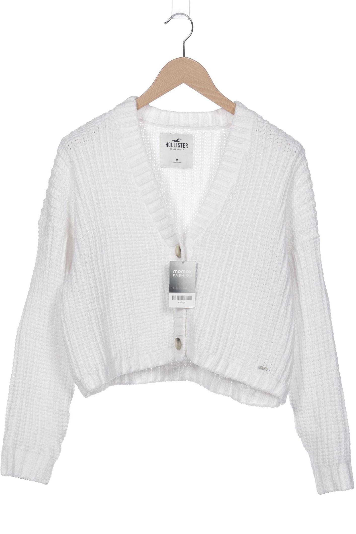 

Hollister Damen Strickjacke, weiß, Gr. 38