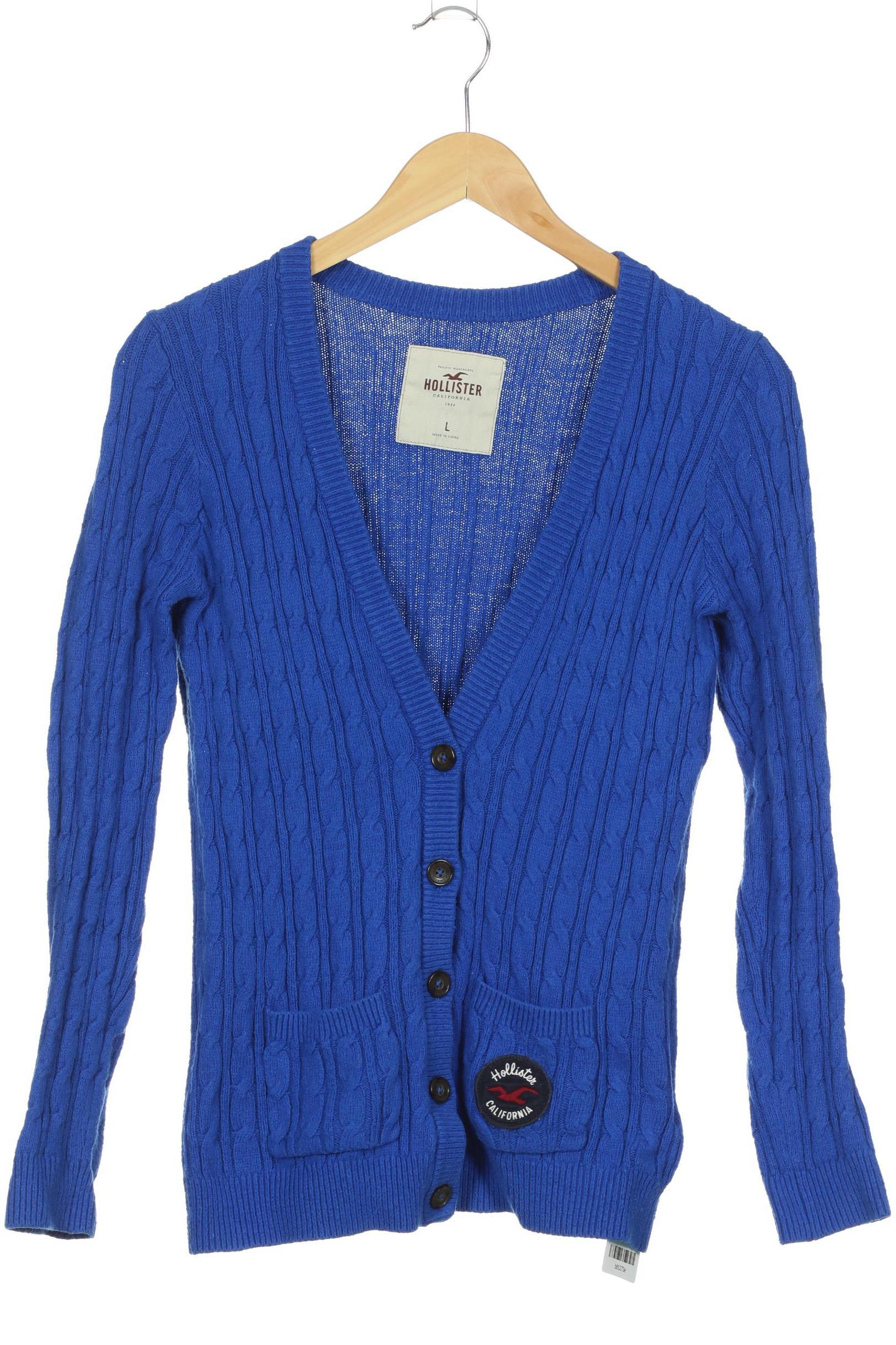 

Hollister Damen Strickjacke, blau, Gr.